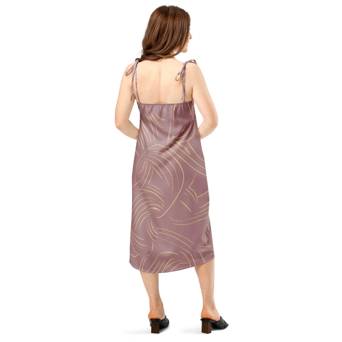 Tie-Strap Midi Dress - AwRans Clothing
