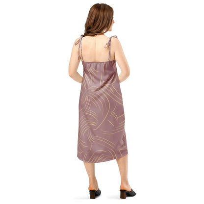 Tie-Strap Midi Dress - AwRans Clothing