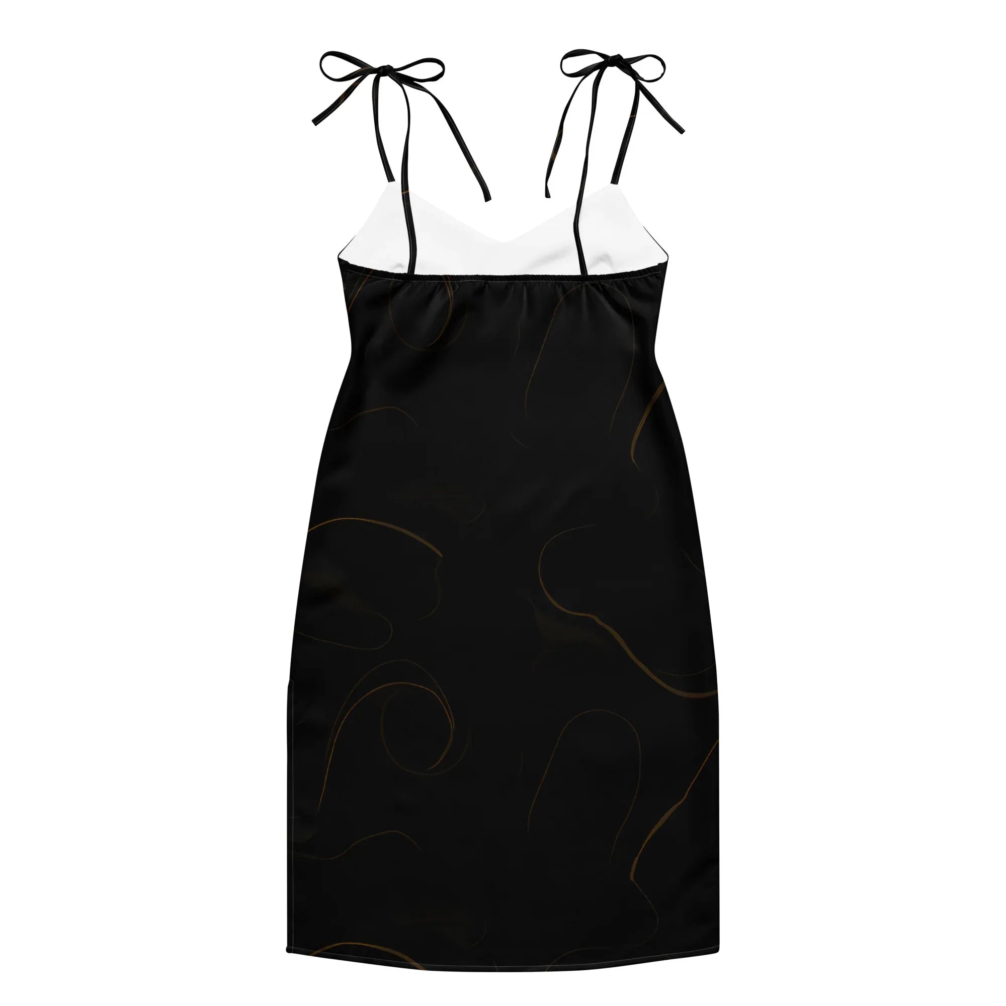 Tie-Strap Midi Dress Dress AwRans Clothing all-over-print-slip-dress-white-back-689c592a579ab
