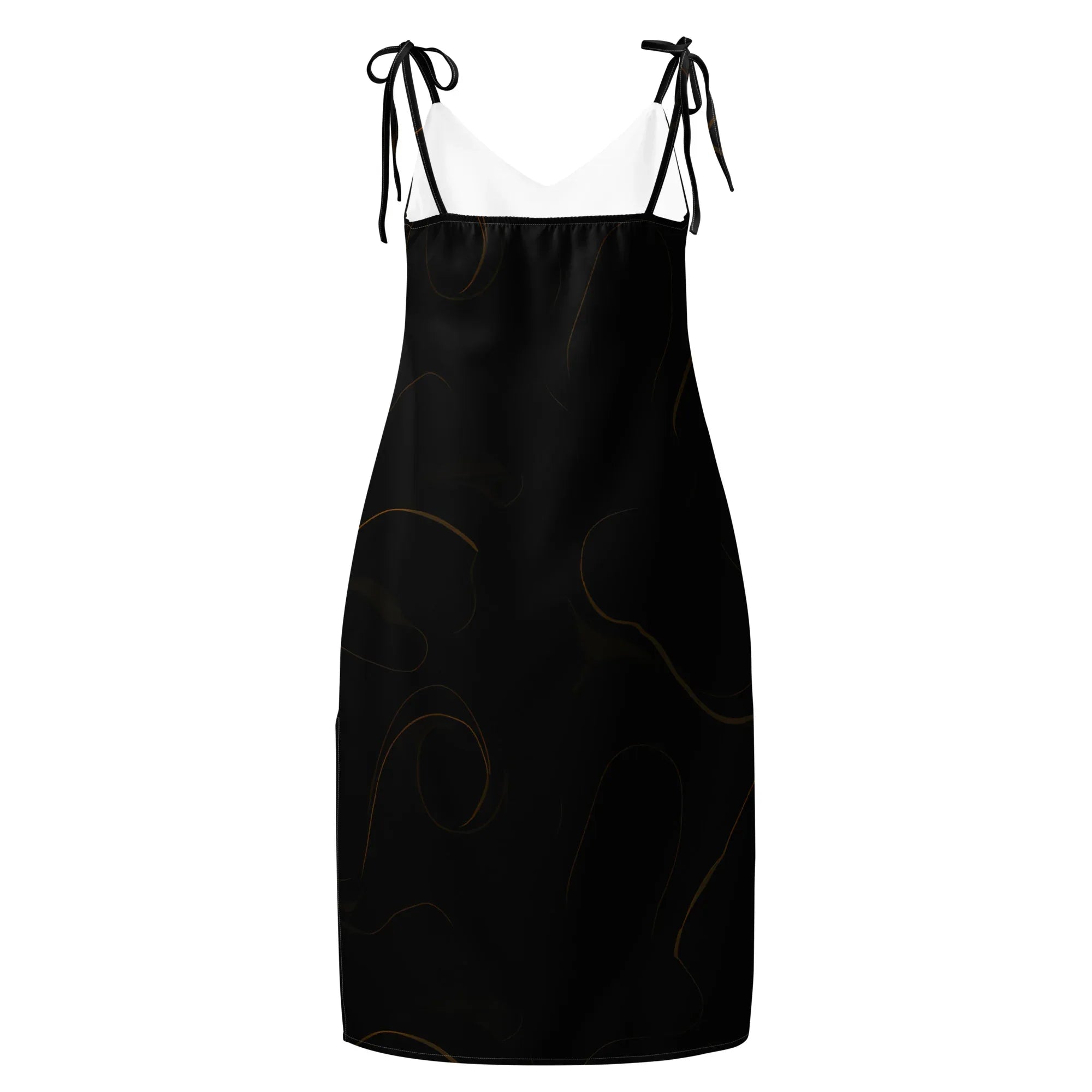 Tie-Strap Midi Dress Dress AwRans Clothing all-over-print-slip-dress-white-back-689c592a57da9