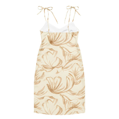 Tie-Strap Midi Dress - AwRans Clothing