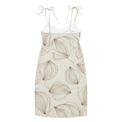 Tie-Strap Midi Dress - AwRans Clothing