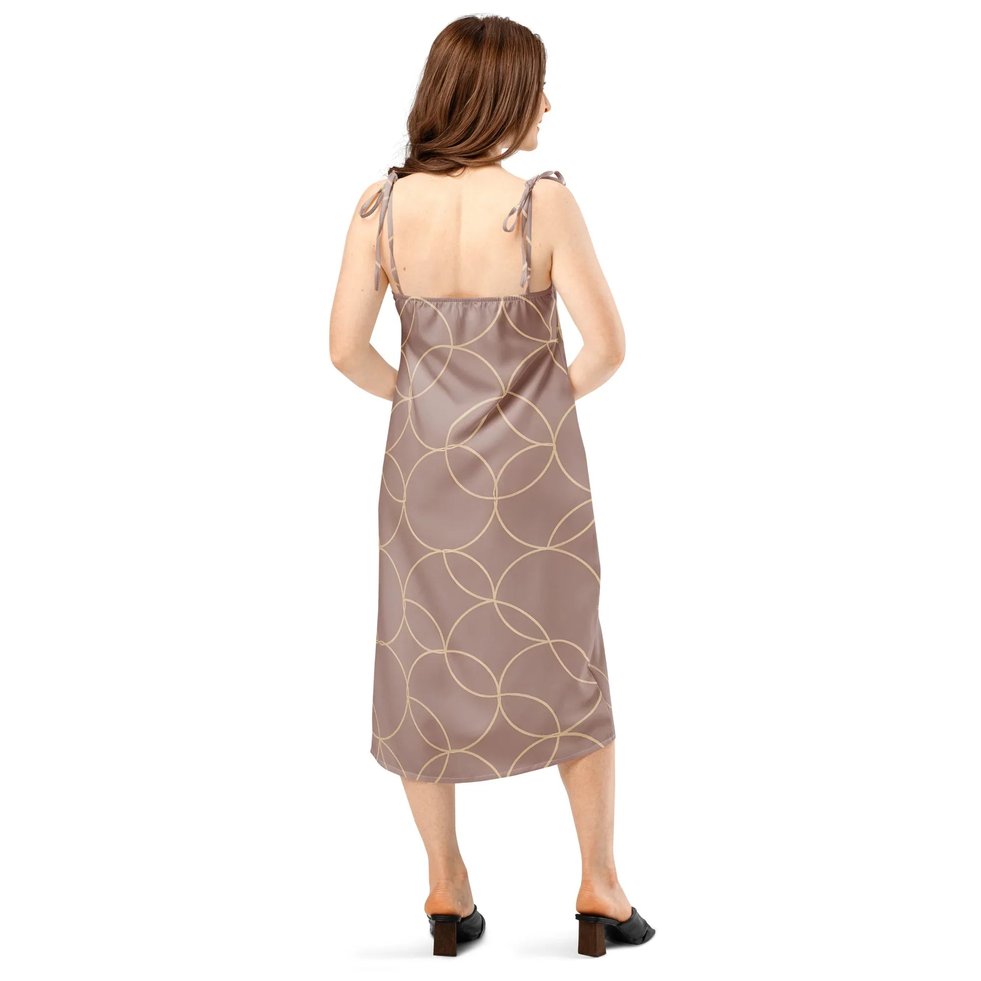 Tie-Strap Midi Dress Dress AwRans Clothing all-over-print-slip-dress-white-back-689c5a388d4ba