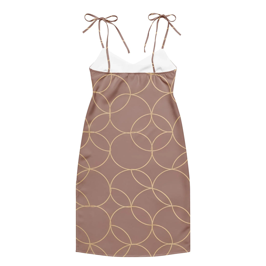 Tie-Strap Midi Dress Dress AwRans Clothing all-over-print-slip-dress-white-back-689c5a388d972