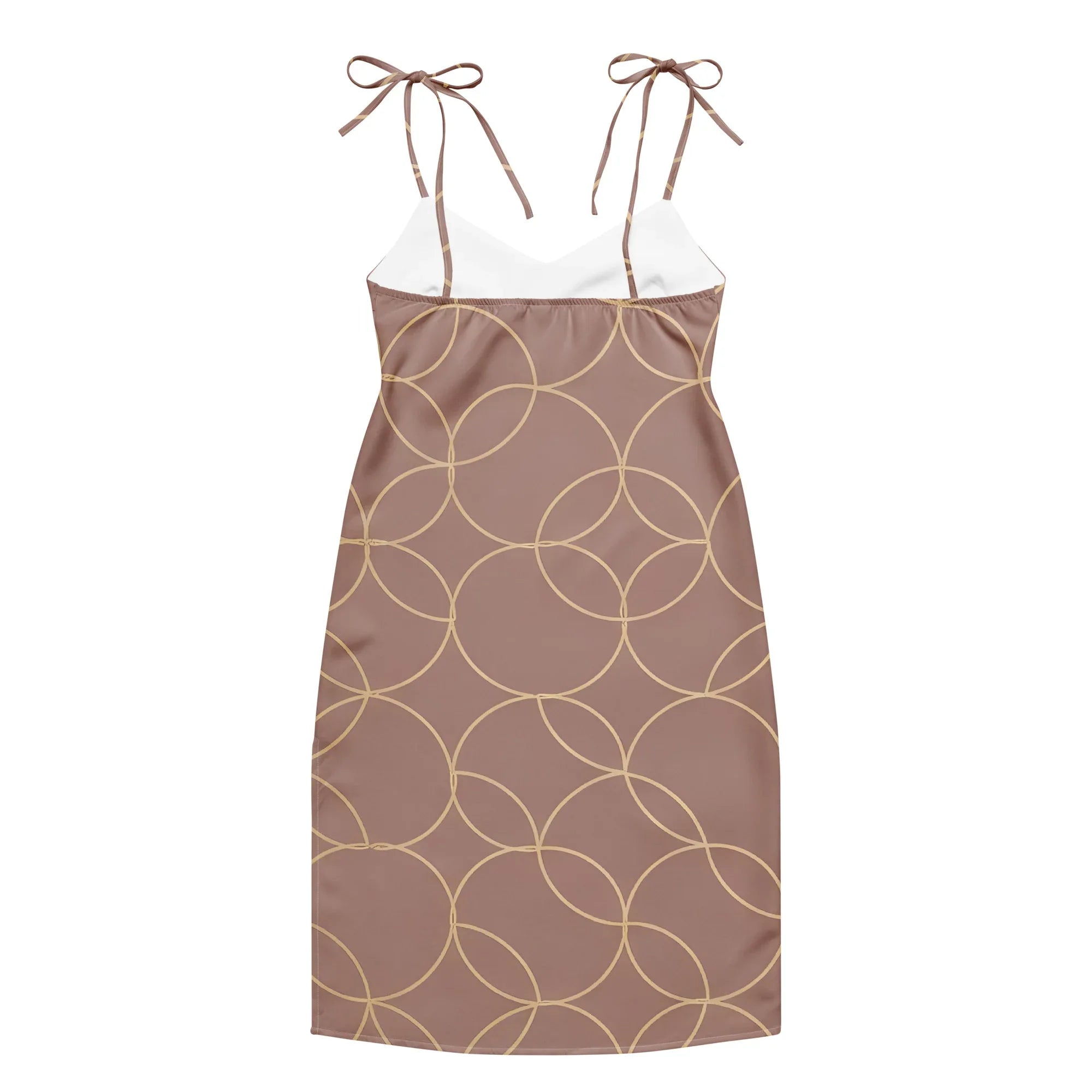 Tie-Strap Midi Dress Dress AwRans Clothing all-over-print-slip-dress-white-back-689c5a388d972