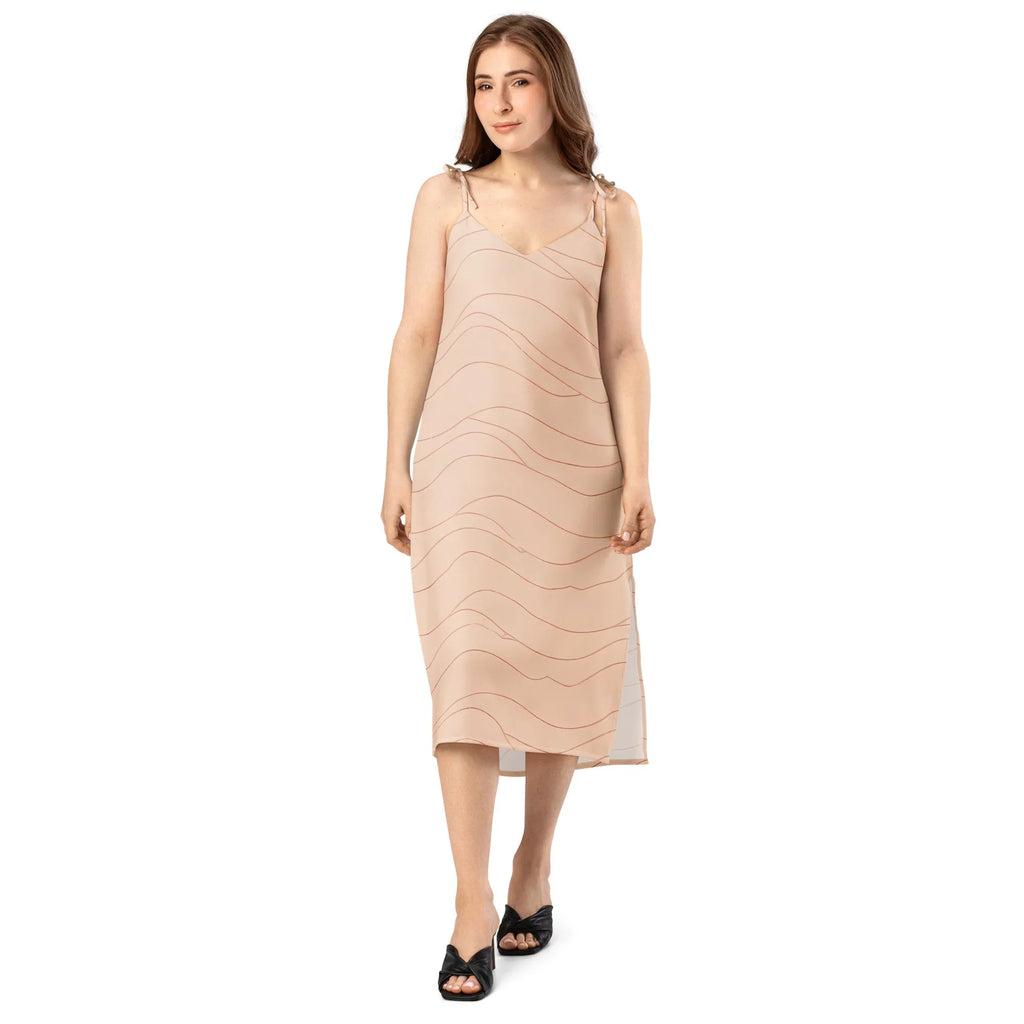 Tie-Strap Midi Dress Dress AwRans Clothing all-over-print-slip-dress-white-front-689c578f216ea