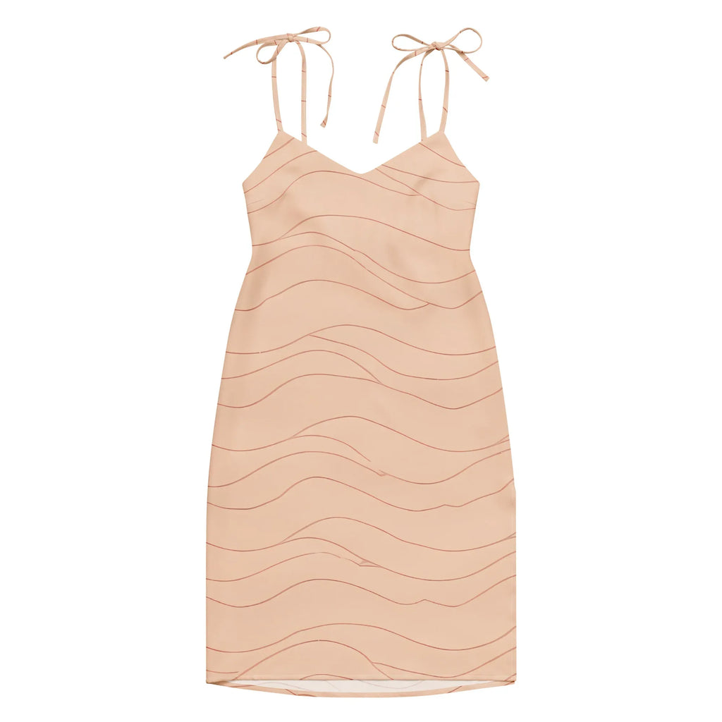 Tie-Strap Midi Dress Dress AwRans Clothing all-over-print-slip-dress-white-front-689c578f21ba5