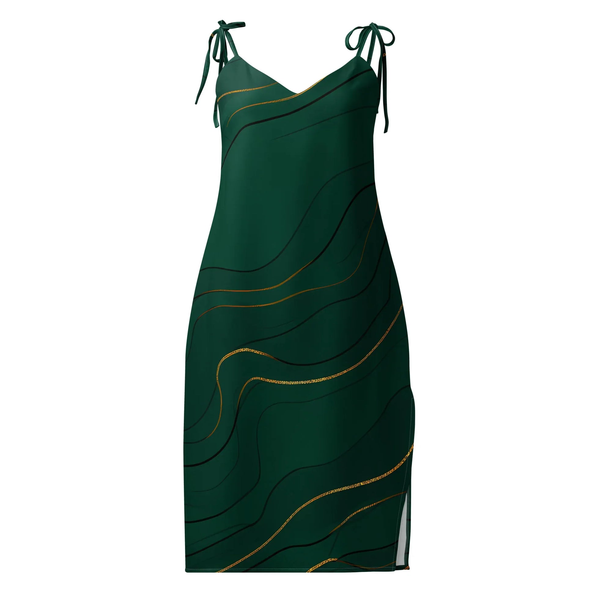 Tie-Strap Midi Dress - AwRans Clothing