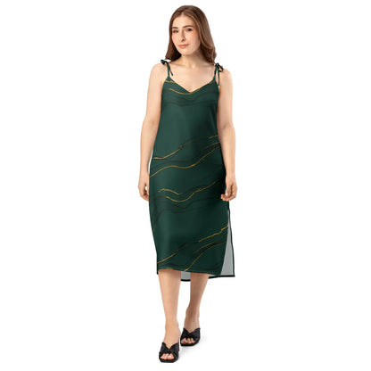Tie-Strap Midi Dress - AwRans Clothing