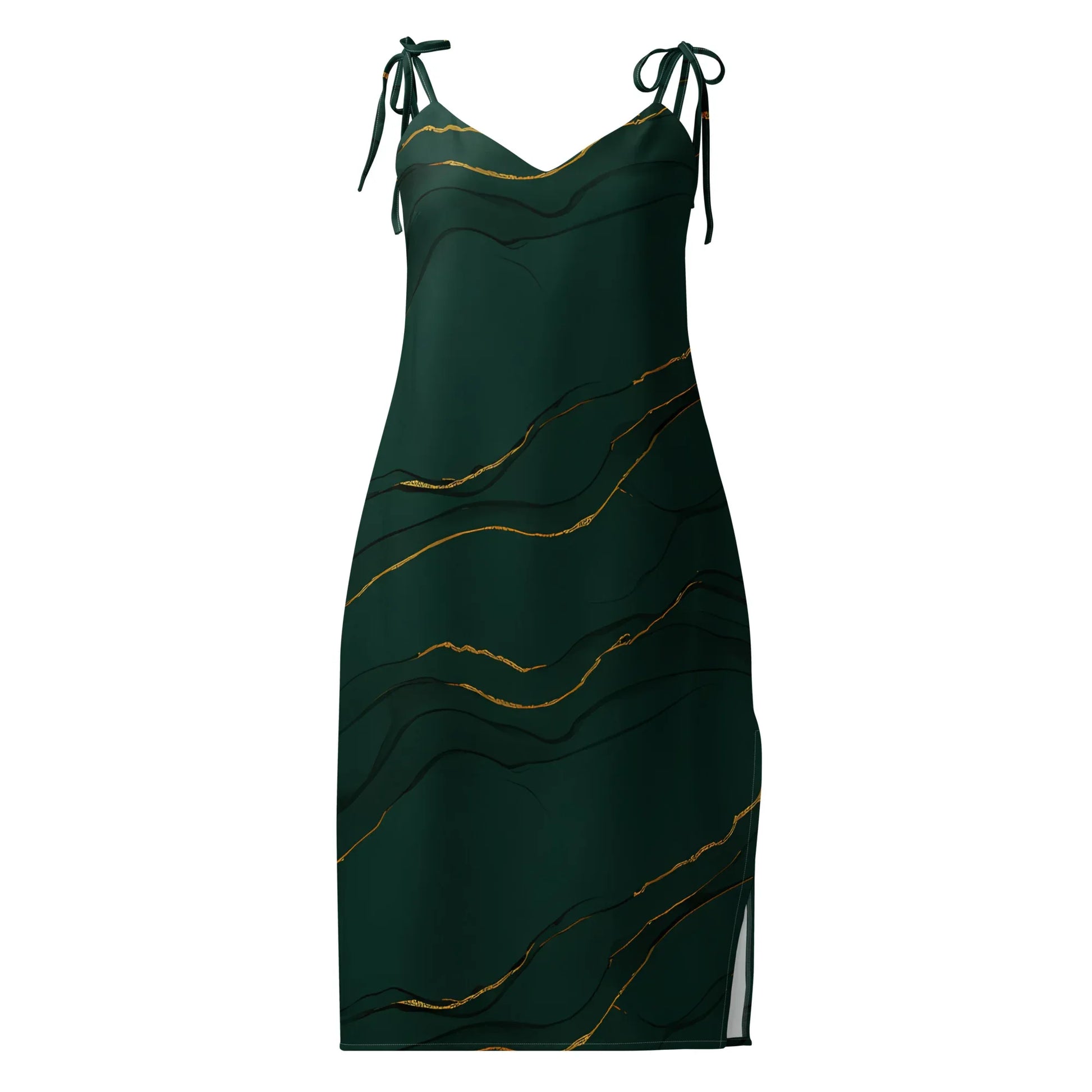 Tie-Strap Midi Dress - AwRans Clothing