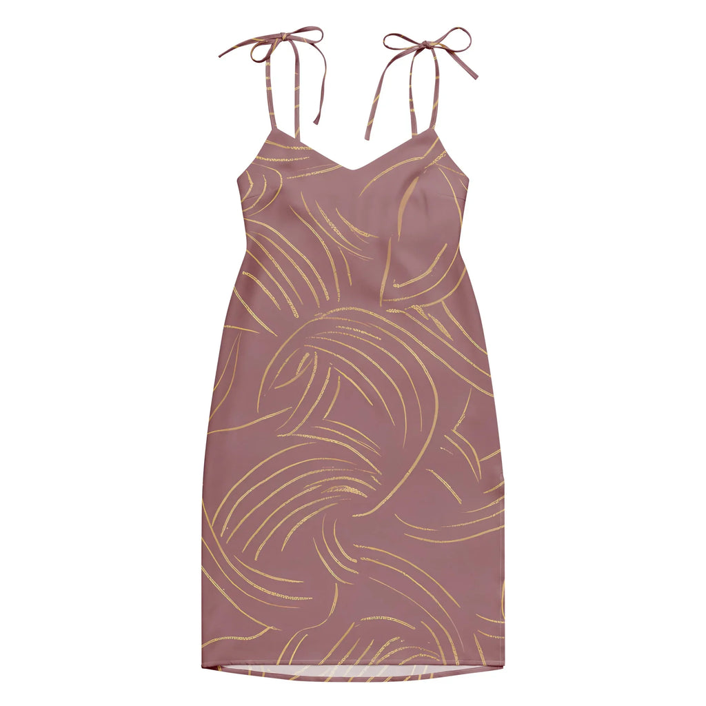 Tie-Strap Midi Dress Dress AwRans Clothing all-over-print-slip-dress-white-front-689c58f610a31