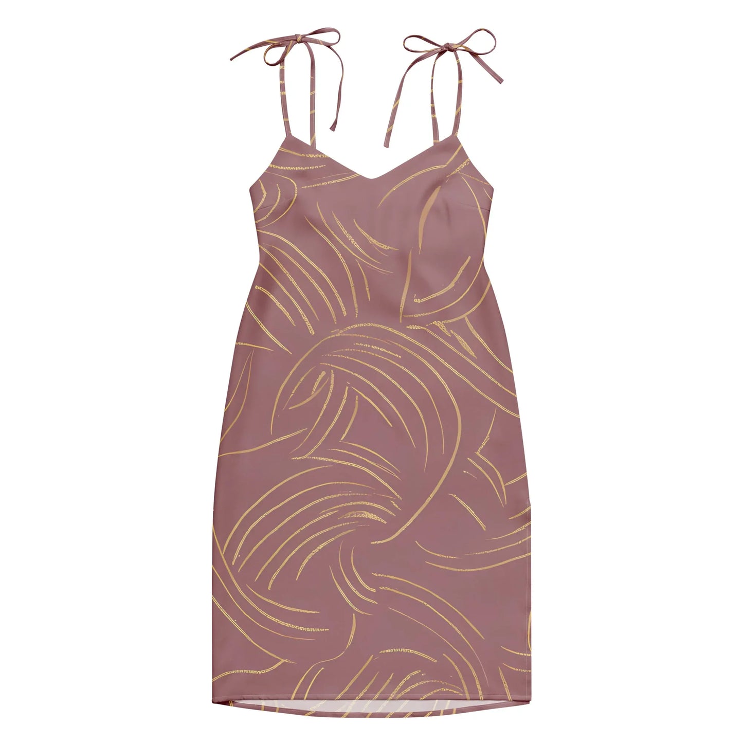 Tie-Strap Midi Dress - AwRans Clothing