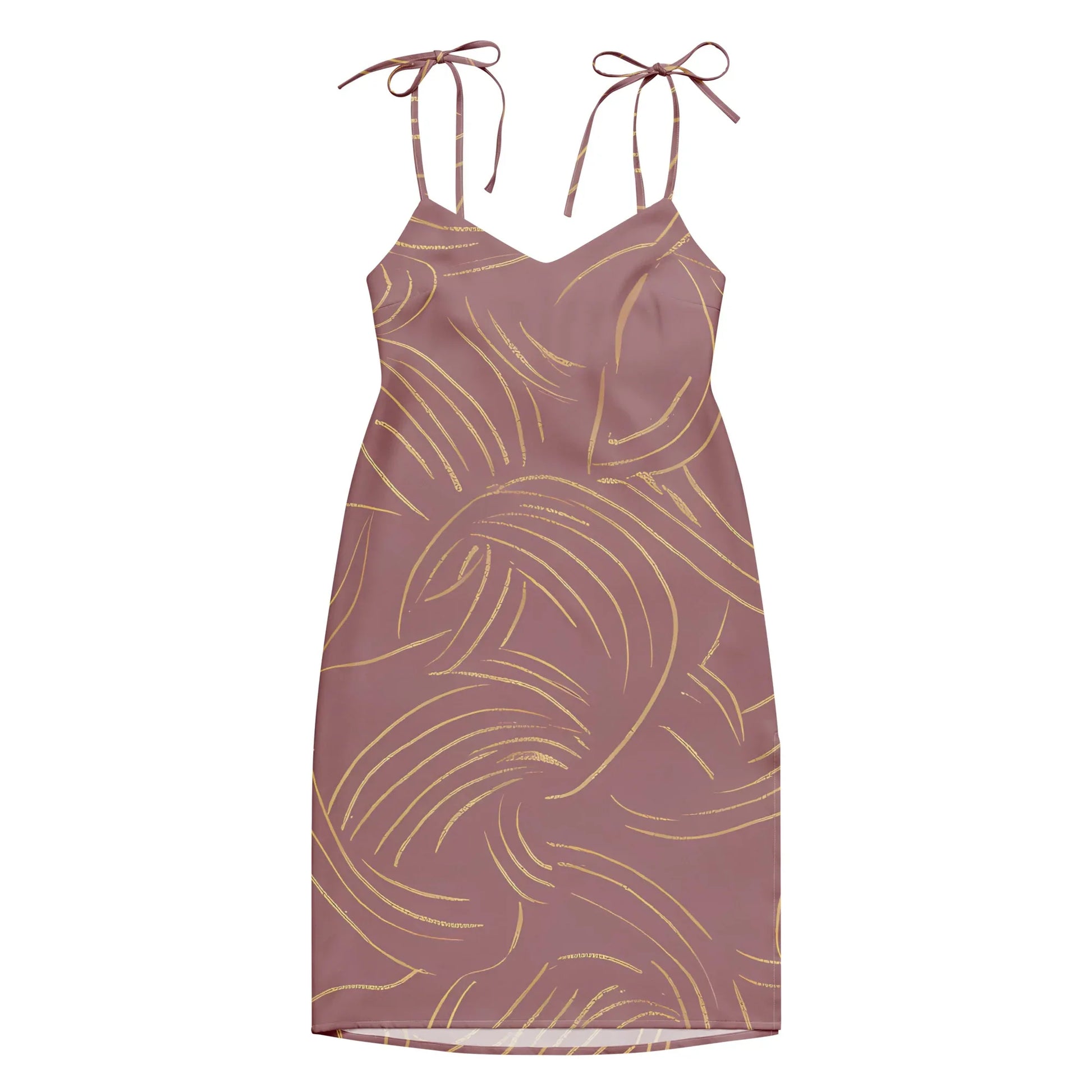 Tie-Strap Midi Dress - AwRans Clothing