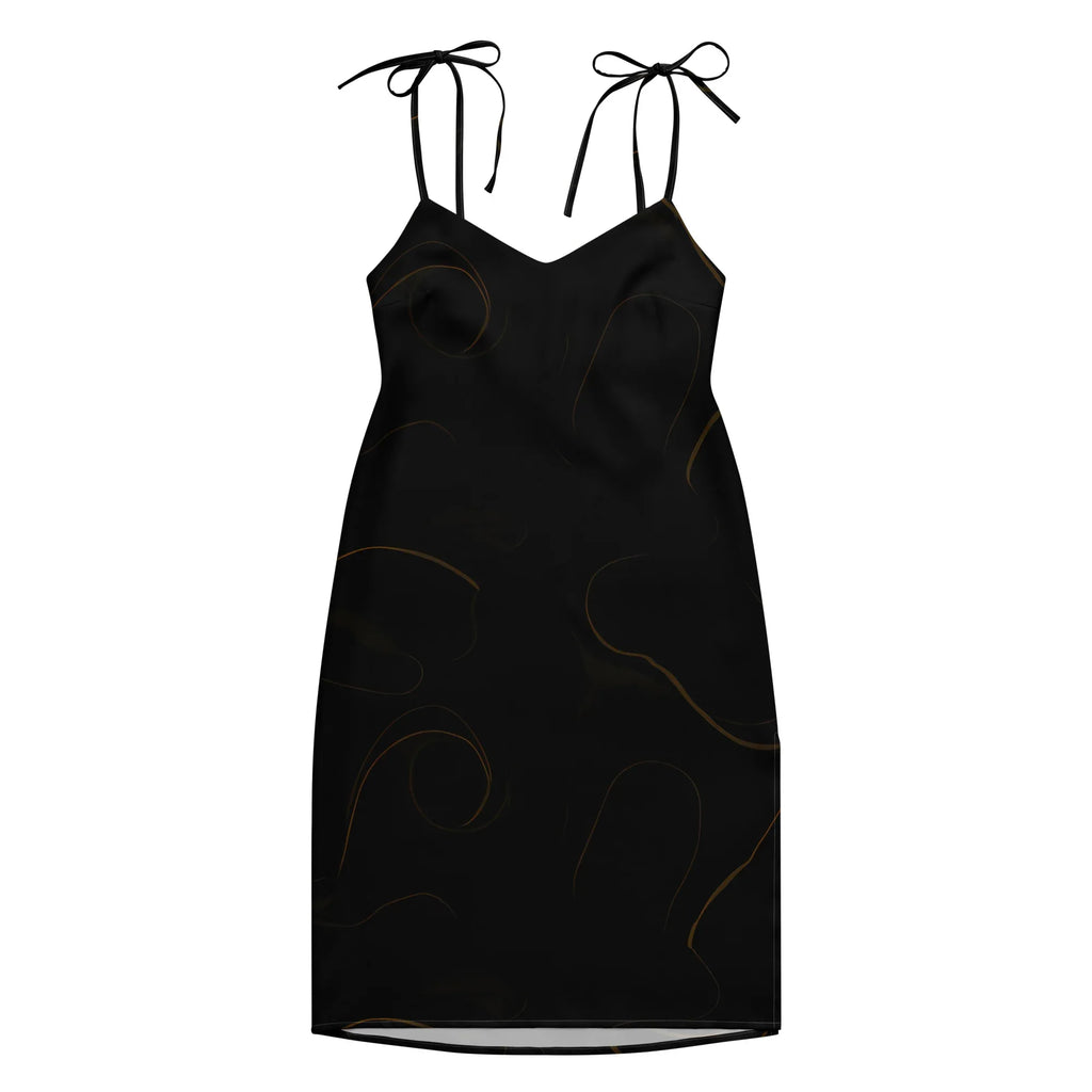Tie-Strap Midi Dress Dress AwRans Clothing all-over-print-slip-dress-white-front-689c592a57897