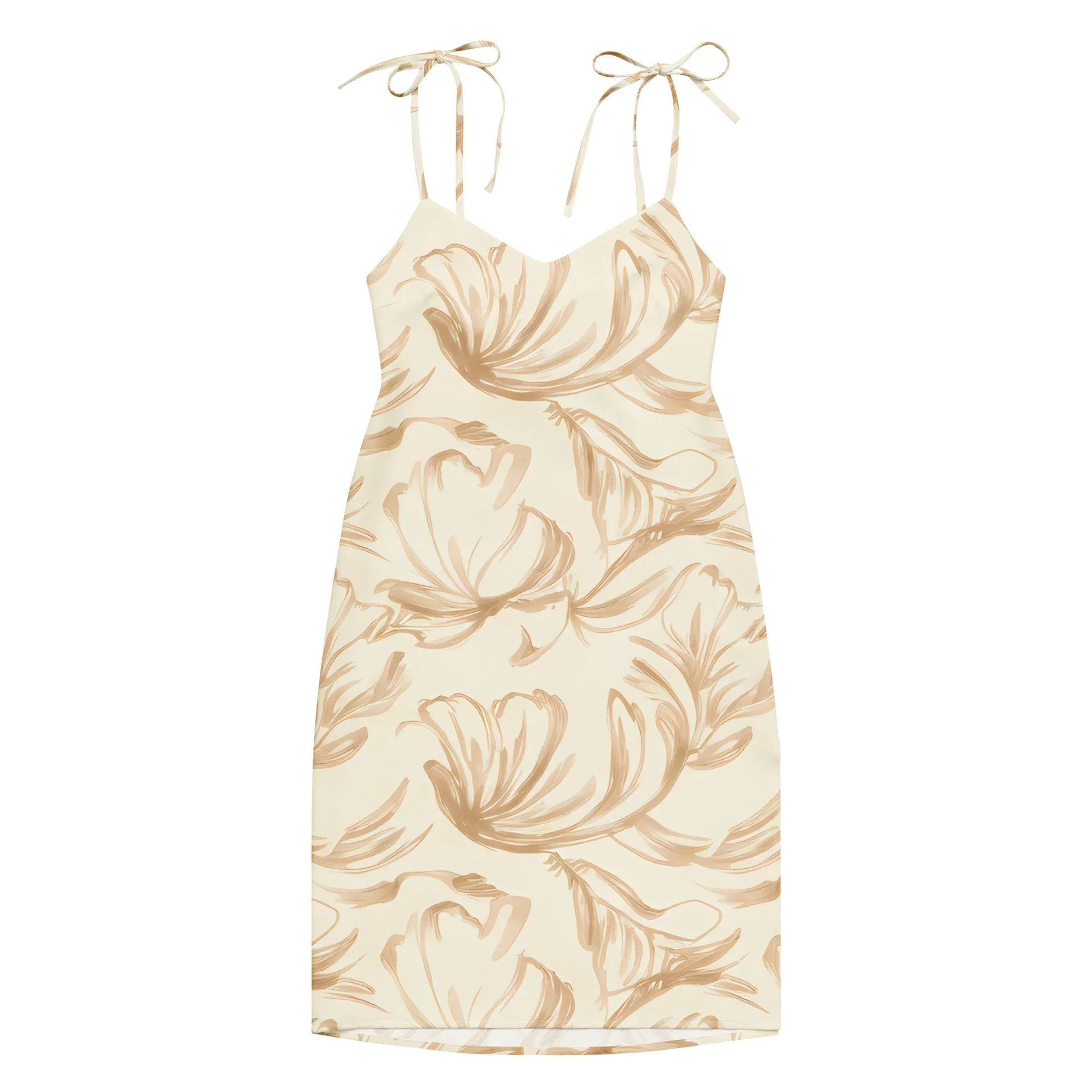 Tie-Strap Midi Dress - AwRans Clothing