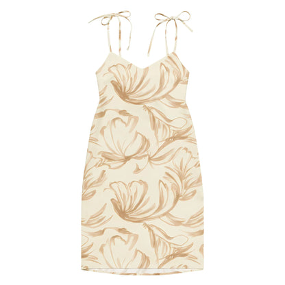 Tie-Strap Midi Dress - AwRans Clothing