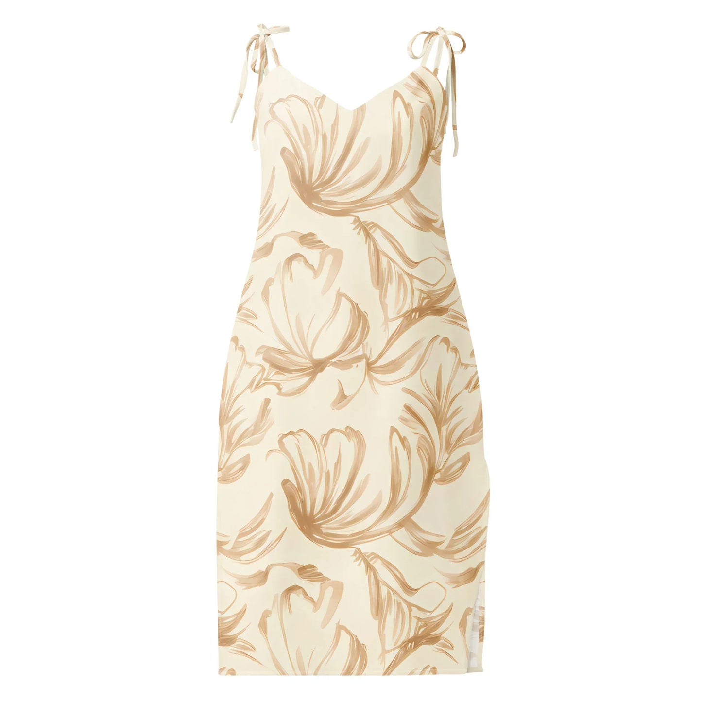 Tie-Strap Midi Dress - AwRans Clothing