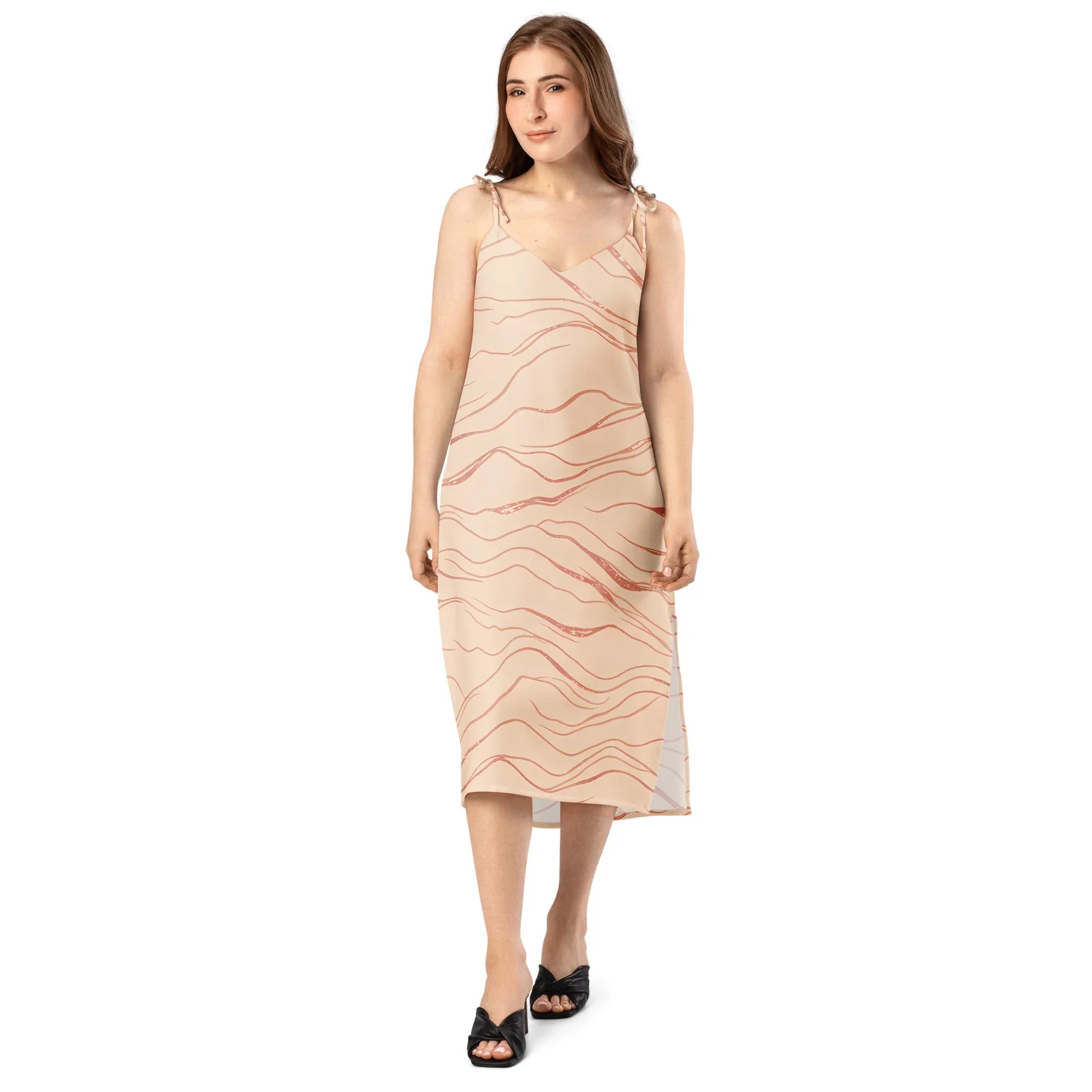 Tie-Strap Midi Dress Dress AwRans Clothing all-over-print-slip-dress-white-front-689c59969ac2d