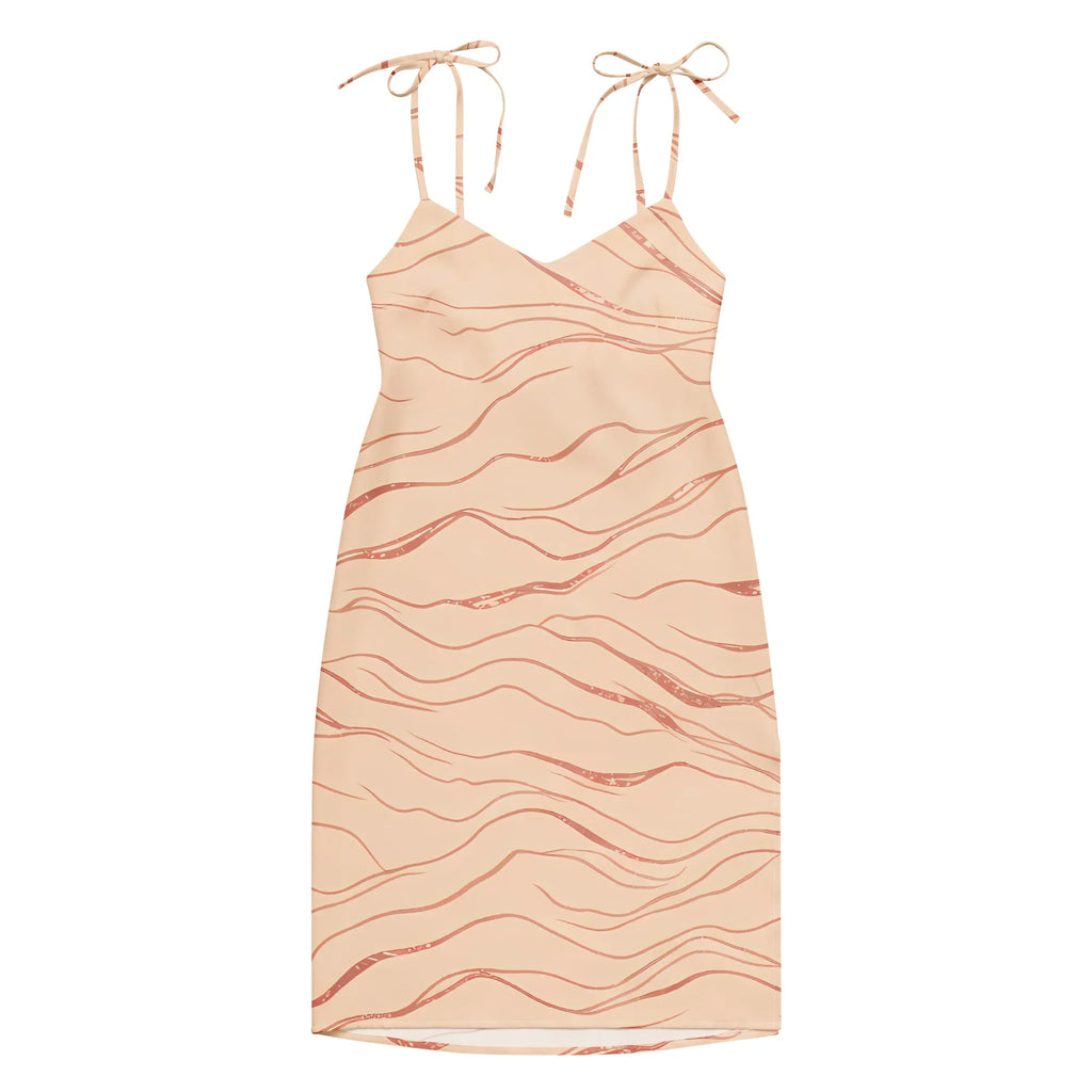 Tie-Strap Midi Dress Dress AwRans Clothing all-over-print-slip-dress-white-front-689c59969b0aa