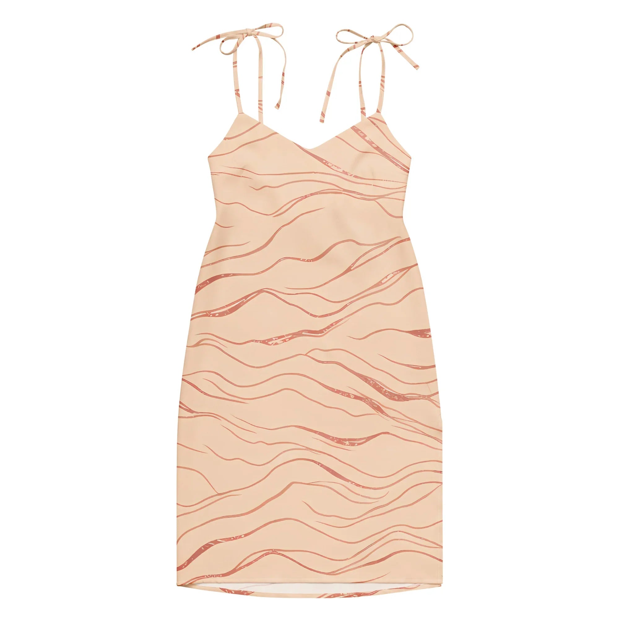 Tie-Strap Midi Dress Dress AwRans Clothing all-over-print-slip-dress-white-front-689c59969b0aa