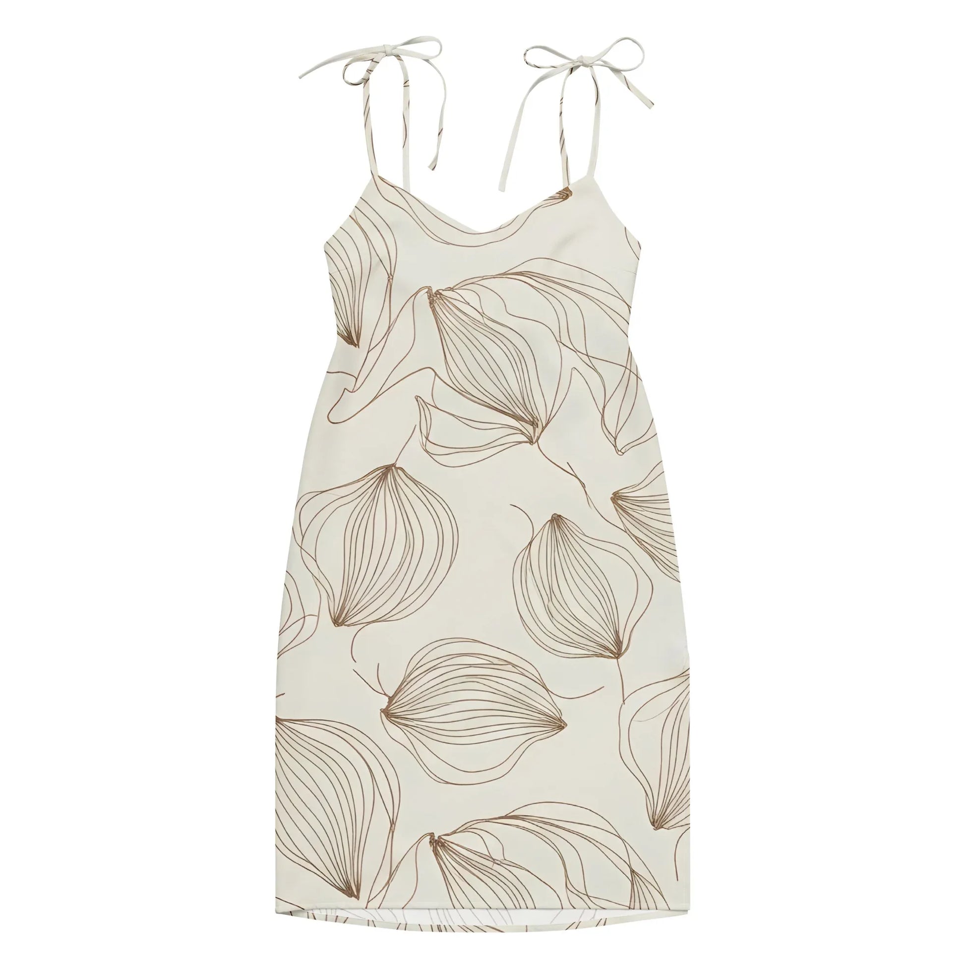 Tie-Strap Midi Dress - AwRans Clothing