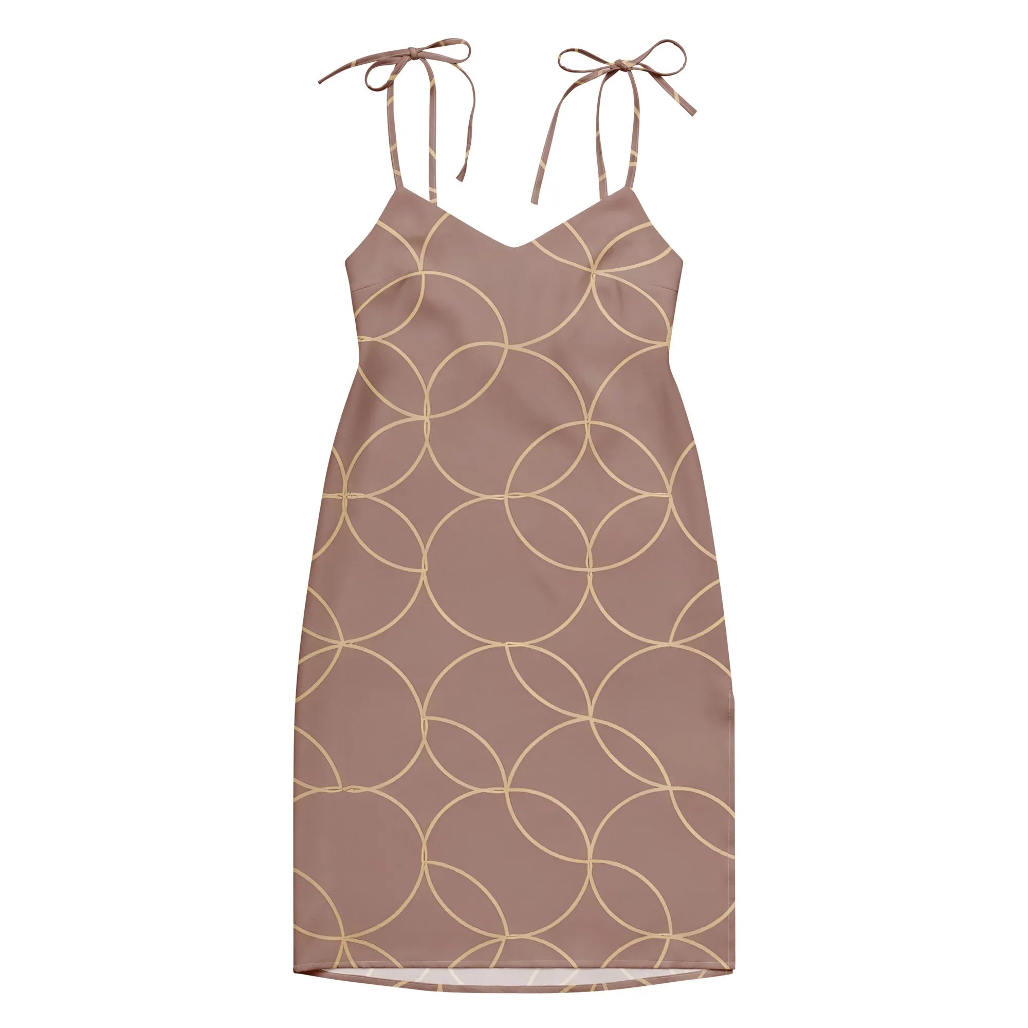 Tie-Strap Midi Dress Dress AwRans Clothing all-over-print-slip-dress-white-front-689c5a388d84f