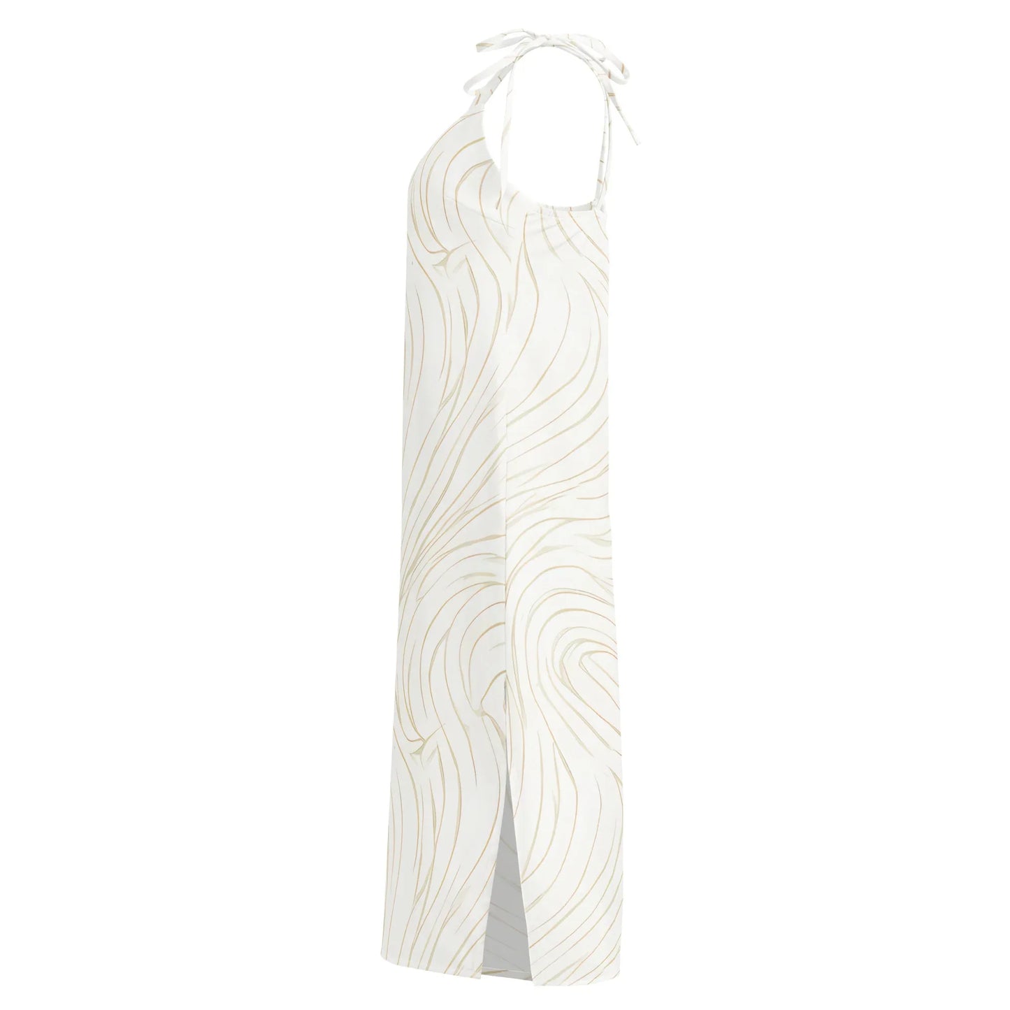 Tie-Strap Midi Dress - AwRans Clothing