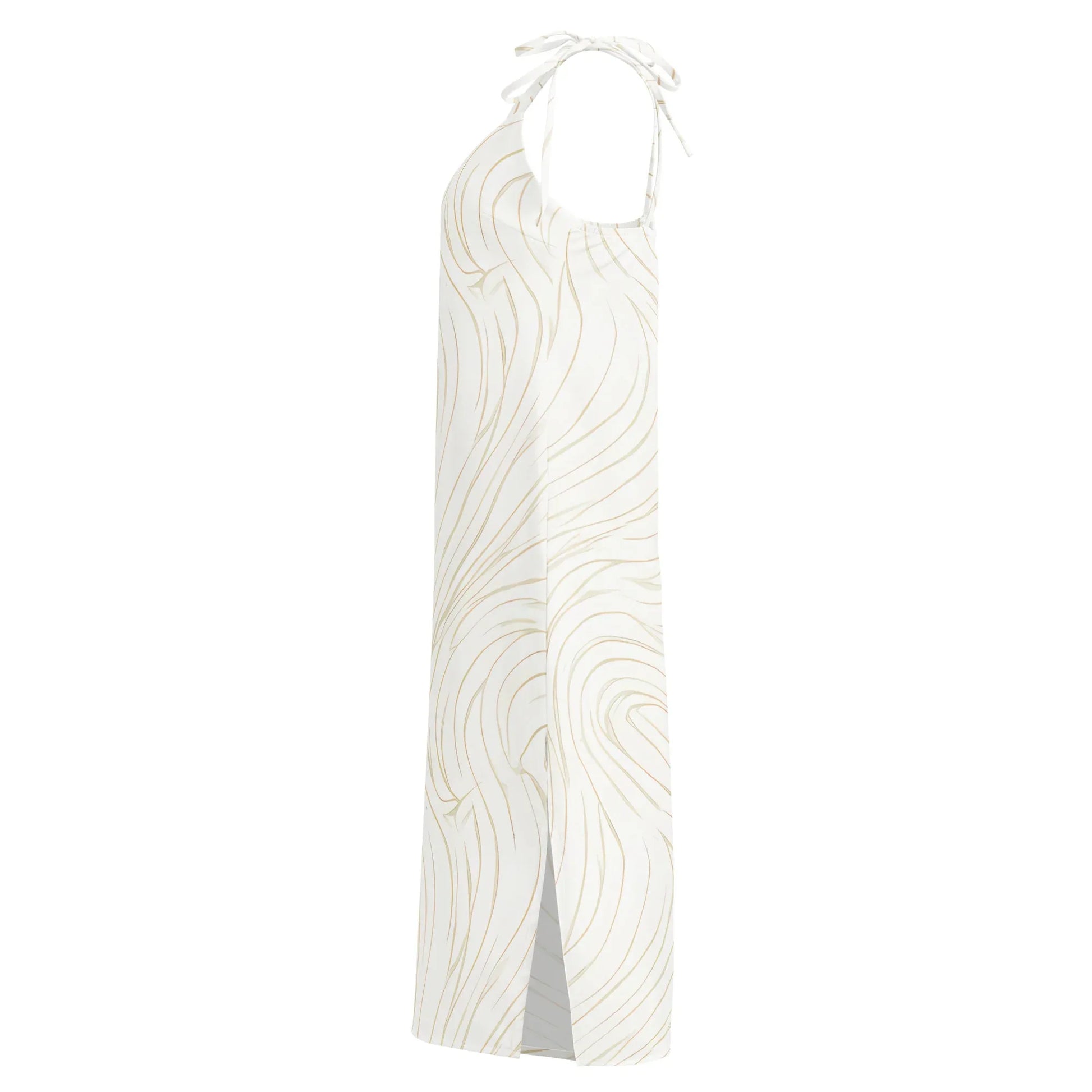 Tie-Strap Midi Dress - AwRans Clothing