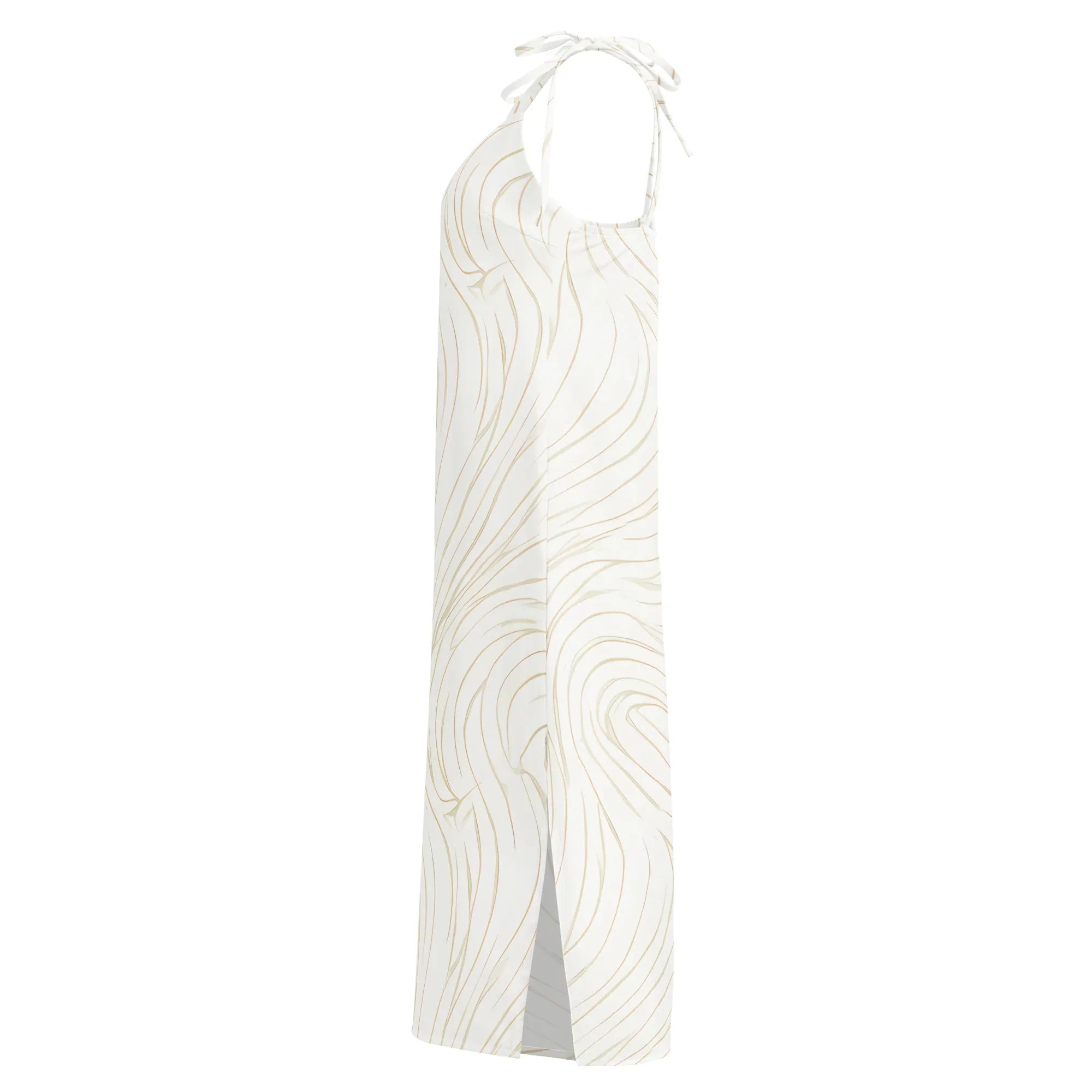 Tie-Strap Midi Dress Dress AwRans Clothing all-over-print-slip-dress-white-left-689c57c5e79de