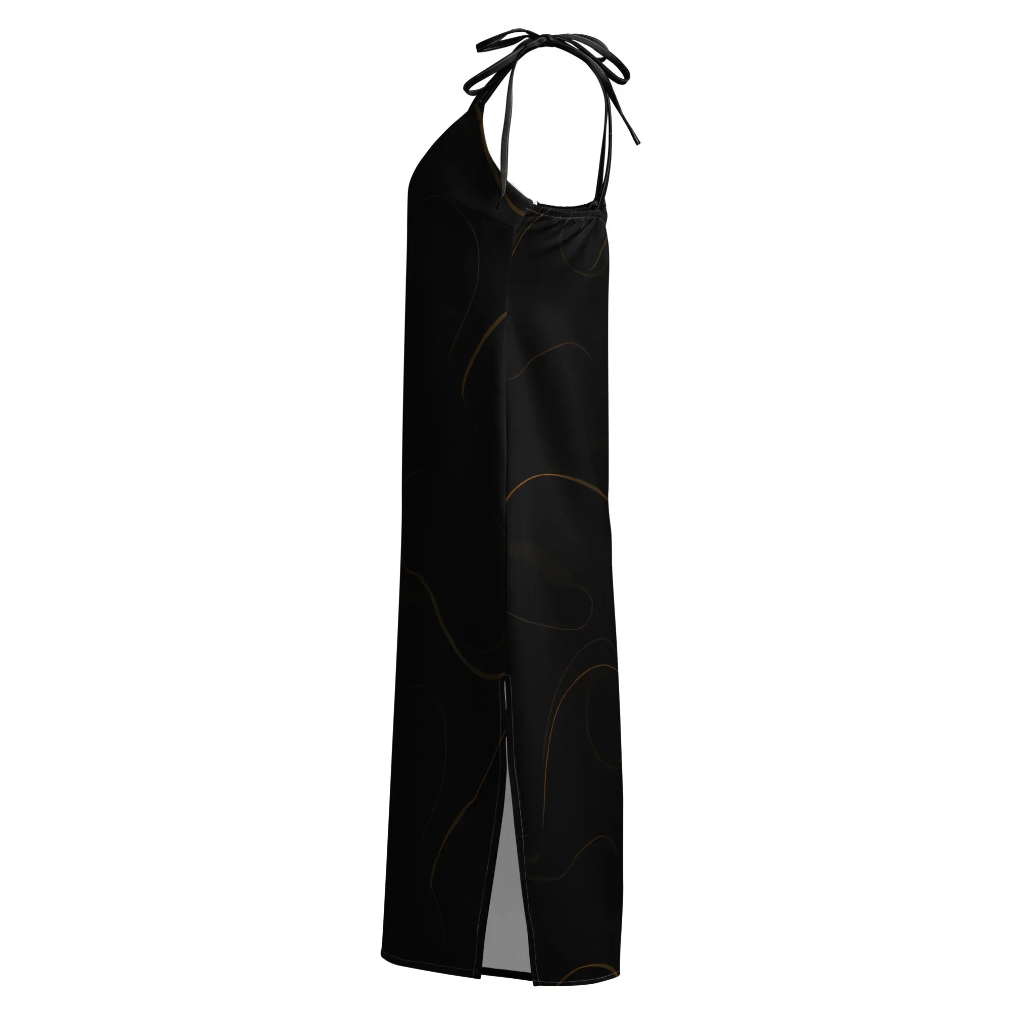 Tie-Strap Midi Dress Dress AwRans Clothing all-over-print-slip-dress-white-left-689c592a57eb5