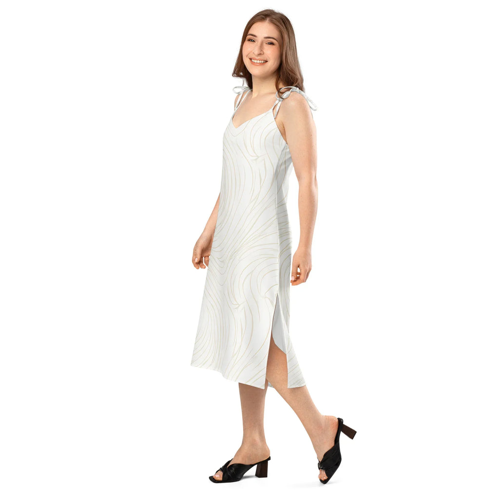 Tie-Strap Midi Dress Dress AwRans Clothing all-over-print-slip-dress-white-left-front-689c57c5e6ced