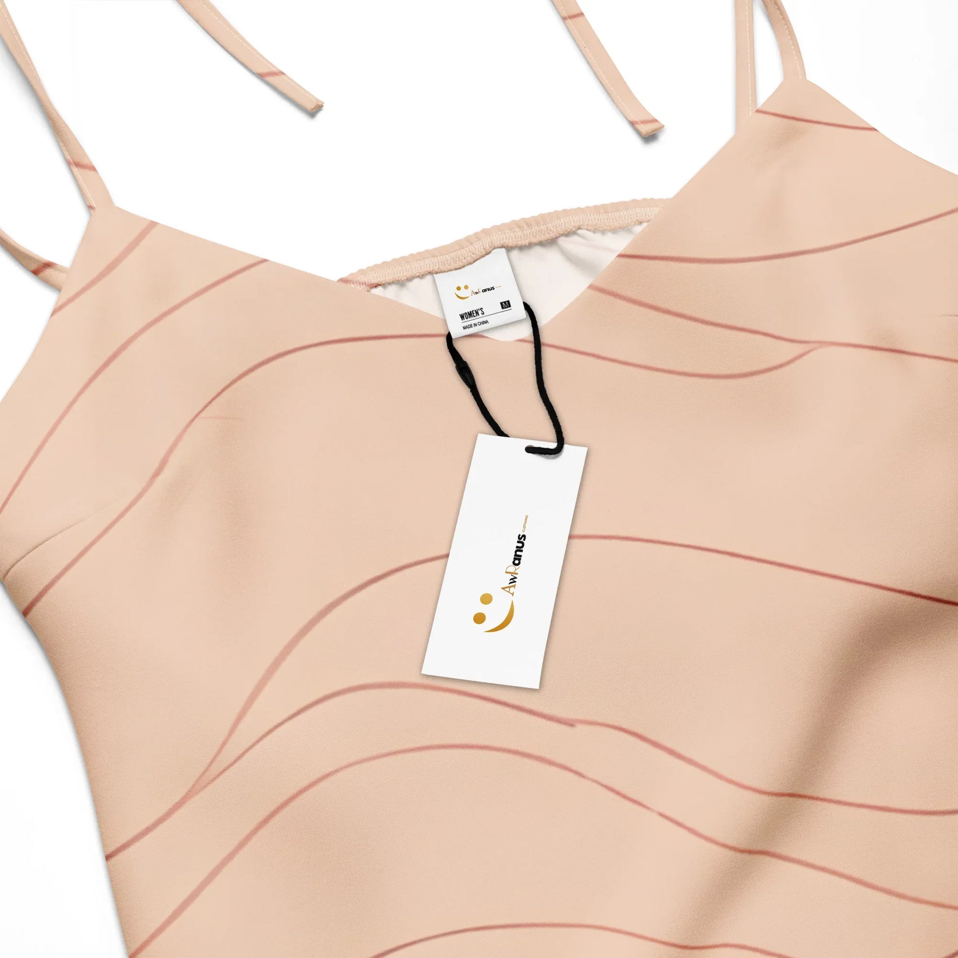 Tie-Strap Midi Dress - AwRans Clothing