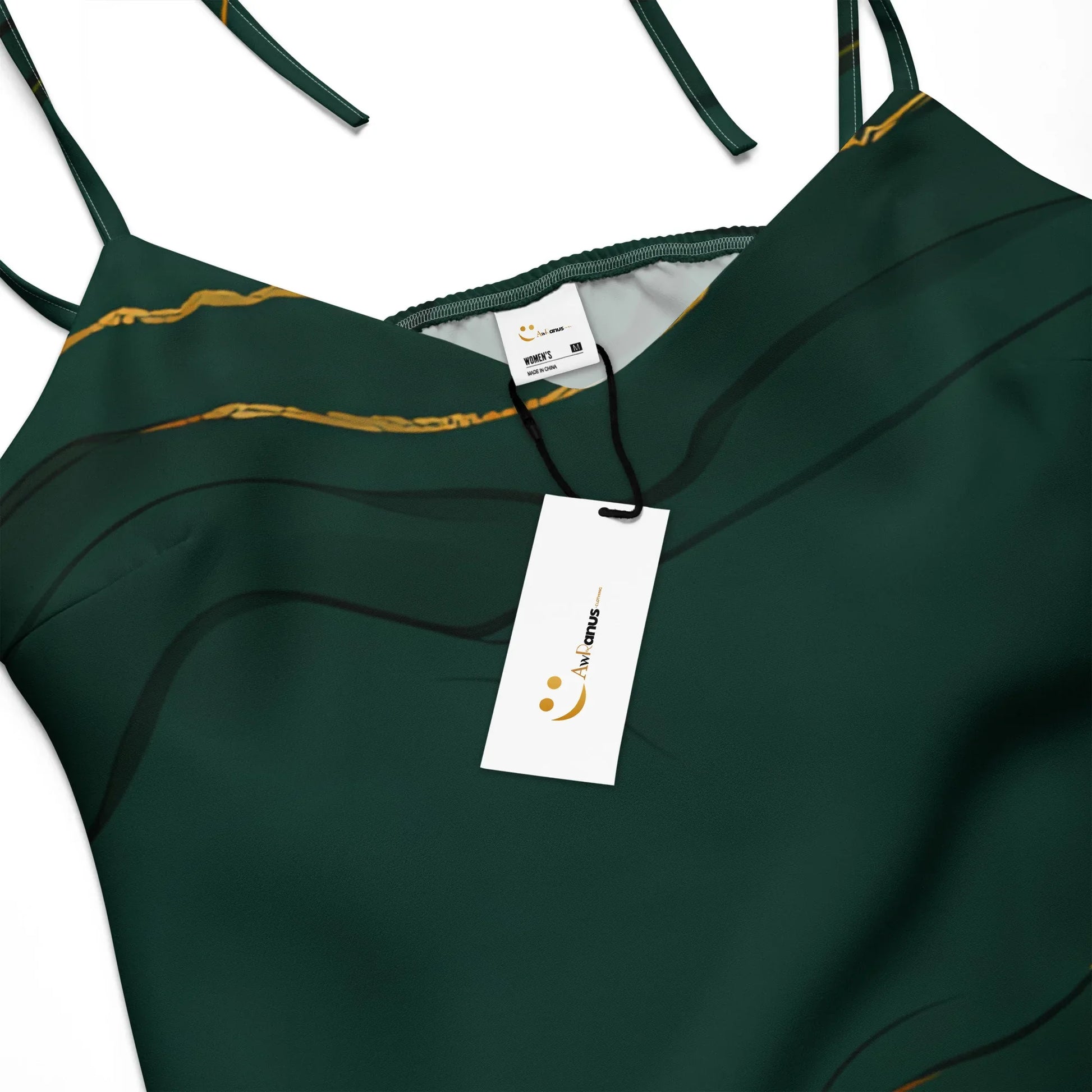 Tie-Strap Midi Dress - AwRans Clothing