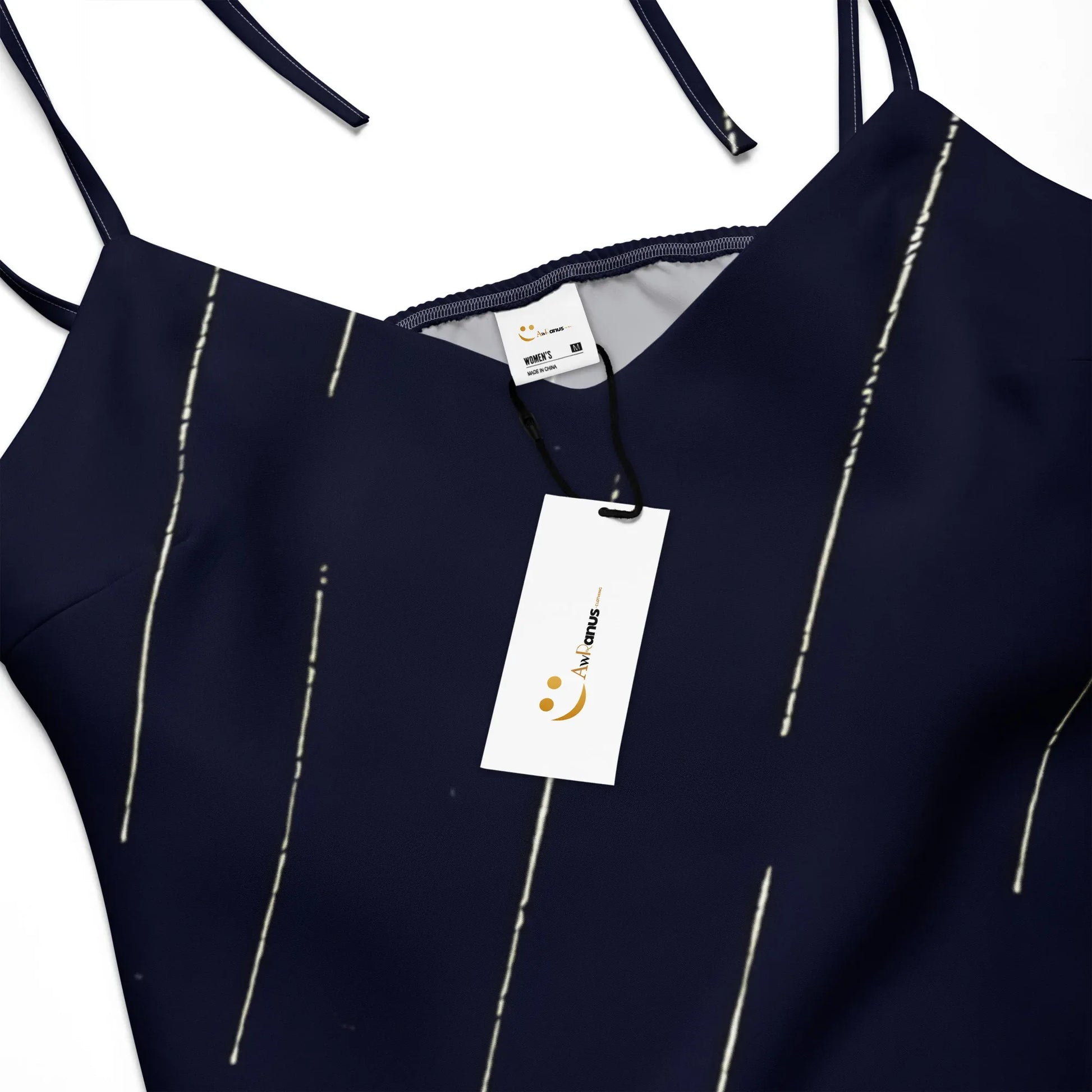 Tie-Strap Midi Dress - AwRans Clothing