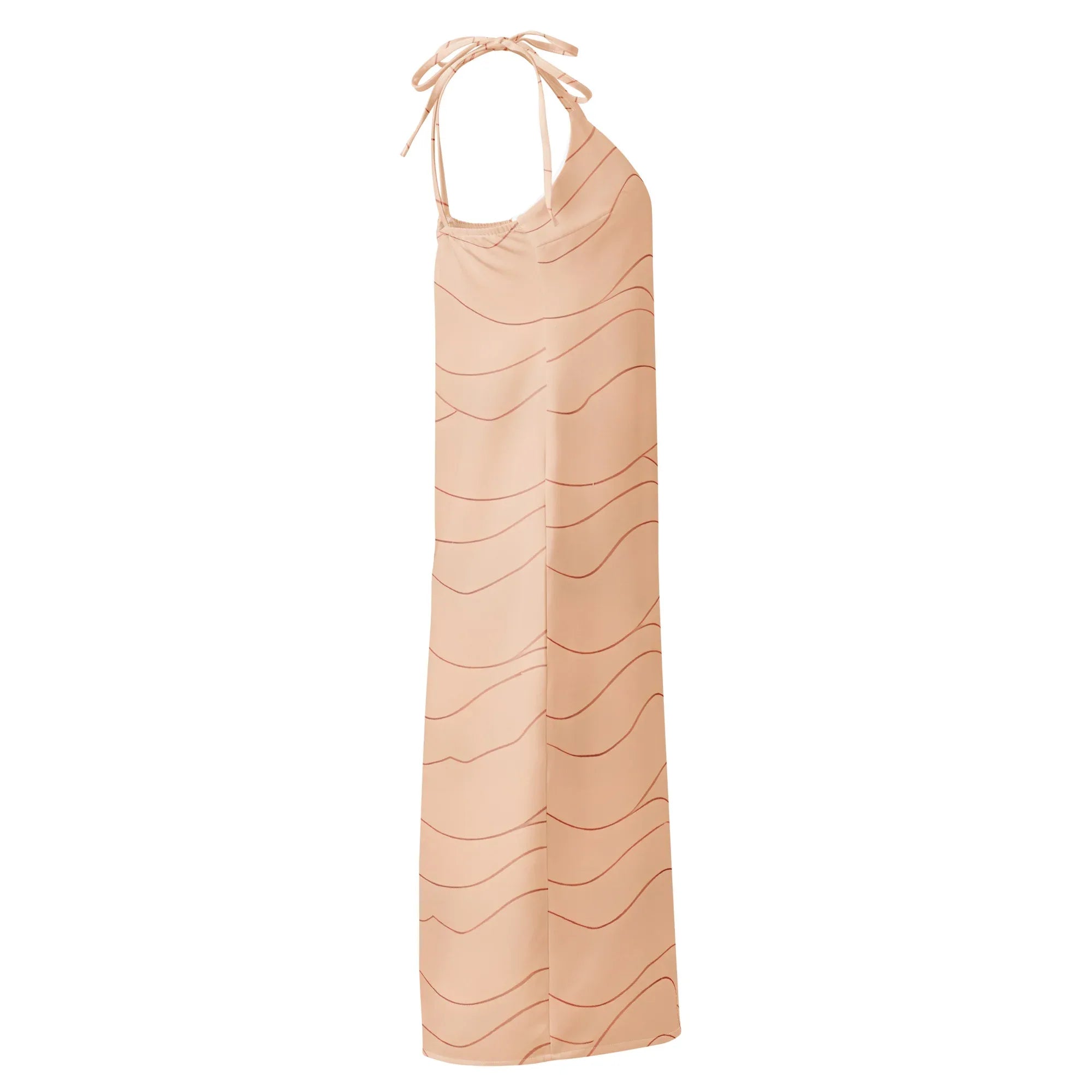 Tie-Strap Midi Dress Dress AwRans Clothing all-over-print-slip-dress-white-right-689c578f22372