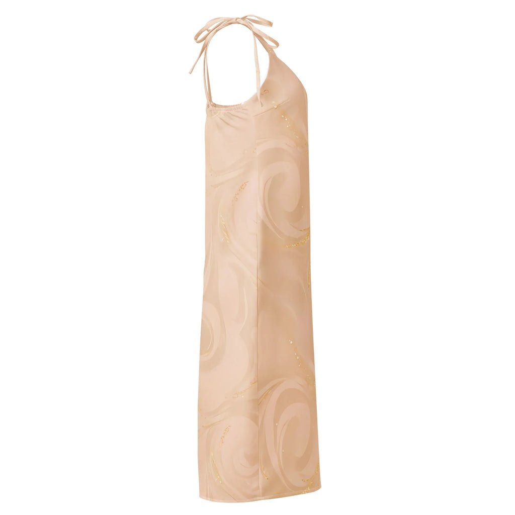 Tie-Strap Midi Dress Dress AwRans Clothing all-over-print-slip-dress-white-right-689c588a90c8b