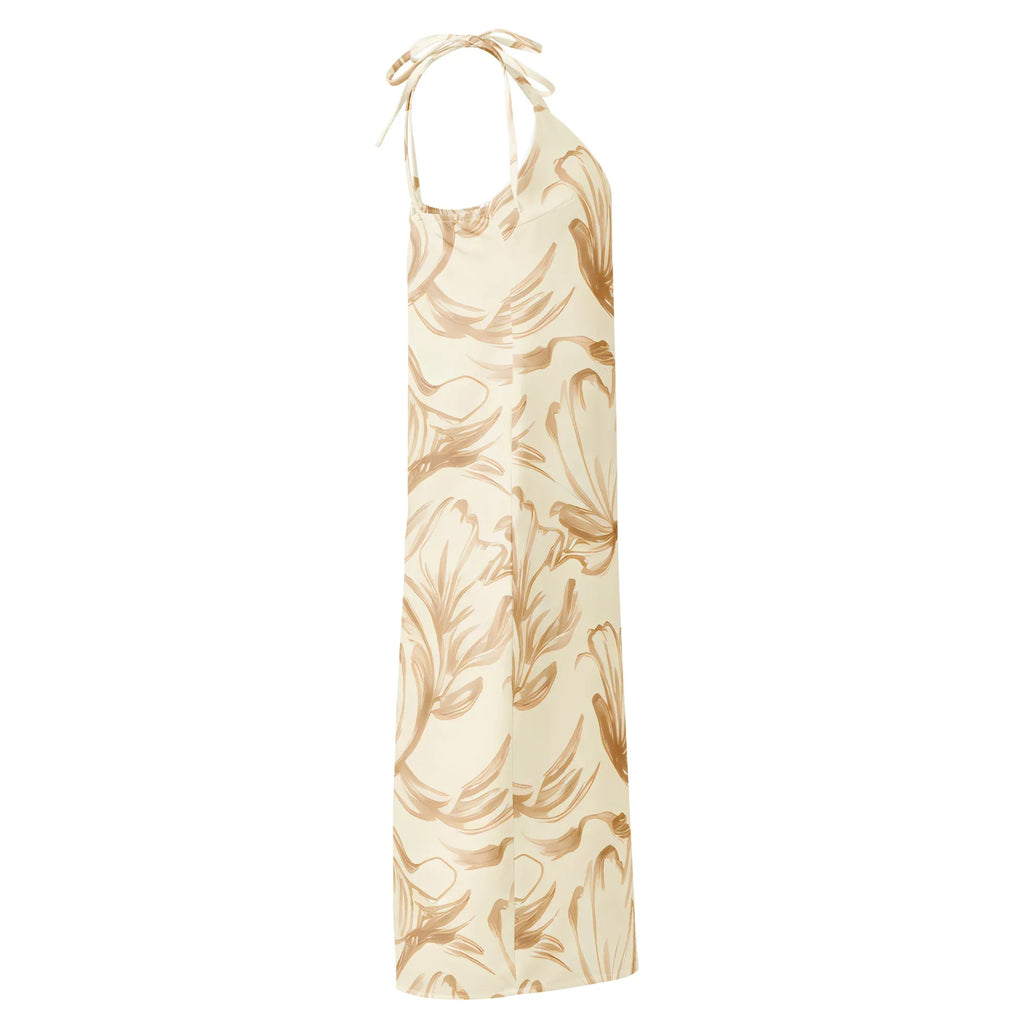 Tie-Strap Midi Dress Dress AwRans Clothing all-over-print-slip-dress-white-right-689c59623e2b5