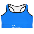 Sports Bra Black Sports Bra AwRans Clothing all-over-print-sports-bra-black-front-67ebec90e9f85