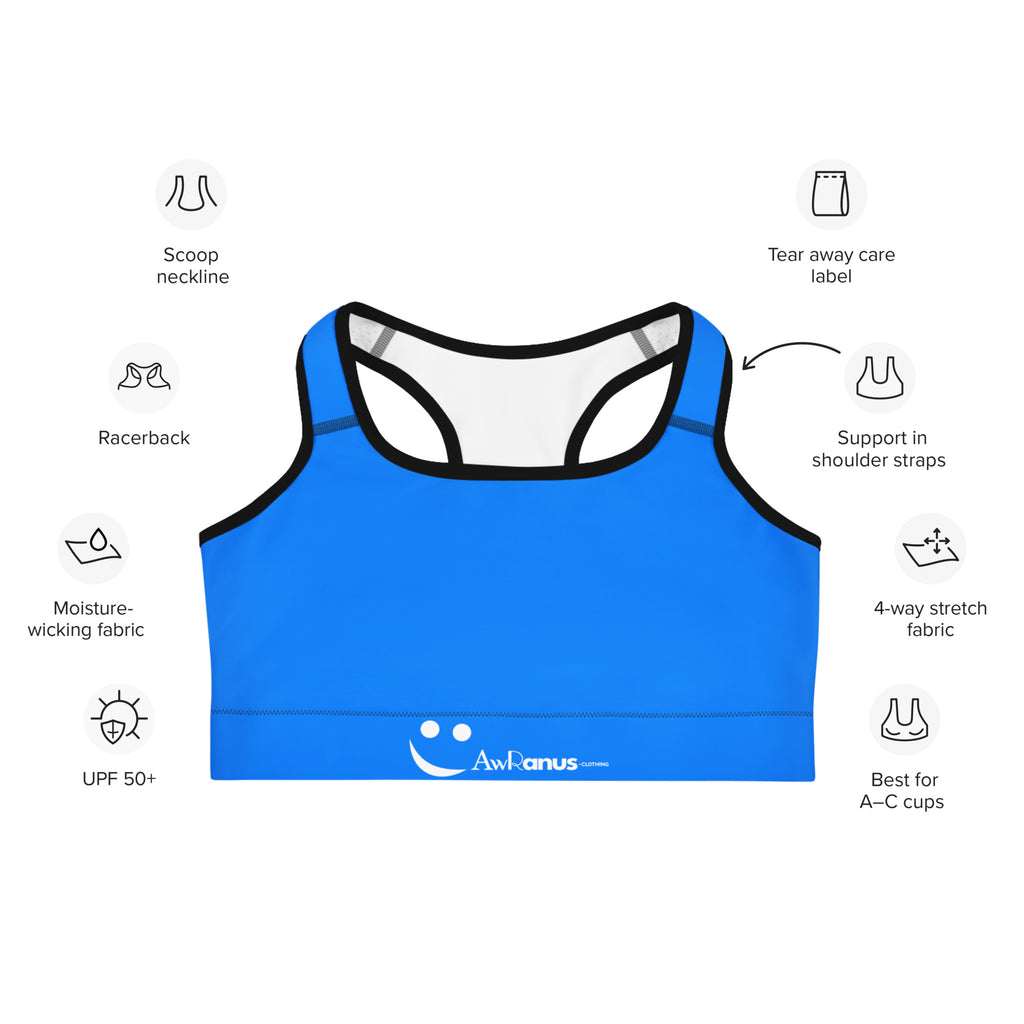 Sports Bra Sports Bra AwRans Clothing all-over-print-sports-bra-black-front-67ebec90eba53