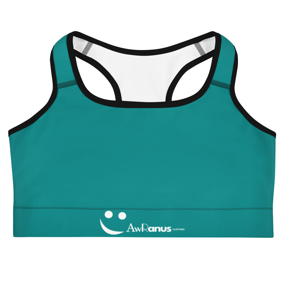Sports Bra Black Sports Bra AwRans Clothing all-over-print-sports-bra-black-front-67ebede22006c