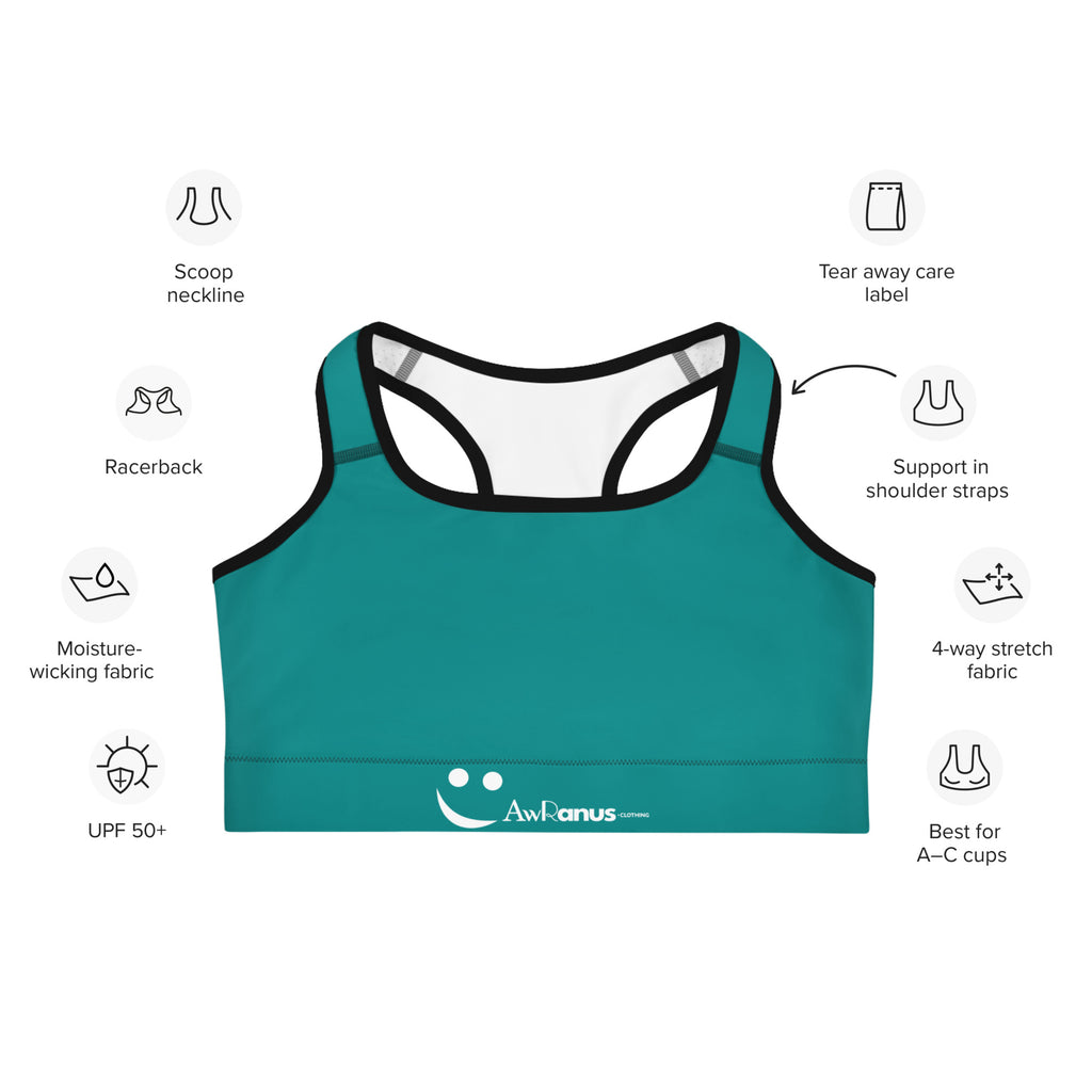 Sports Bra Sports Bra AwRans Clothing all-over-print-sports-bra-black-front-67ebede222f5f