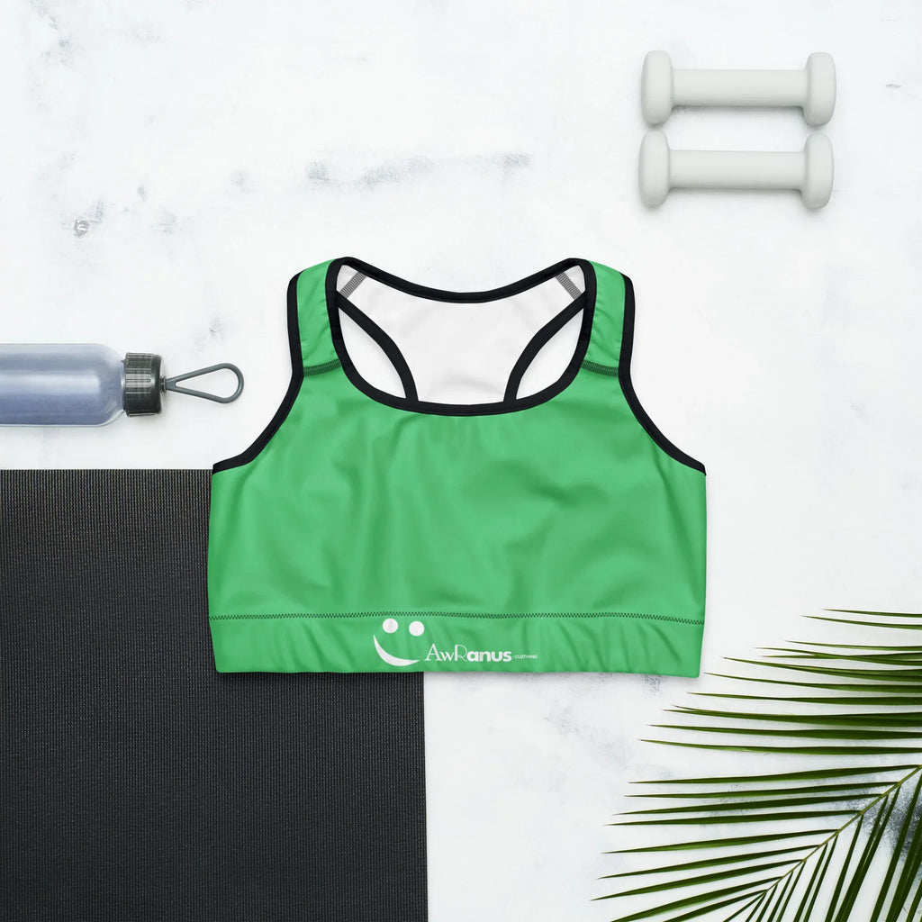 Sports Bra Sports Bra AwRans Clothing all-over-print-sports-bra-black-front-67ebf3ff03404
