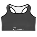 Sports Bra - Charcoal-Gray Black Sports Bra AwRans Clothing all-over-print-sports-bra-black-front-67ebface24ed6