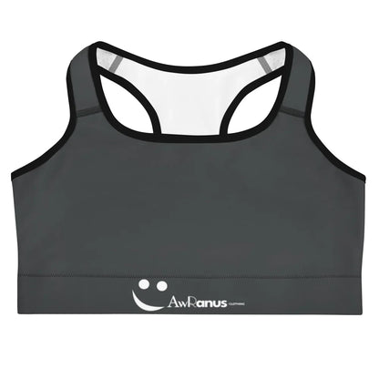 Sports Bra Black-Onyx - AwRans Clothing