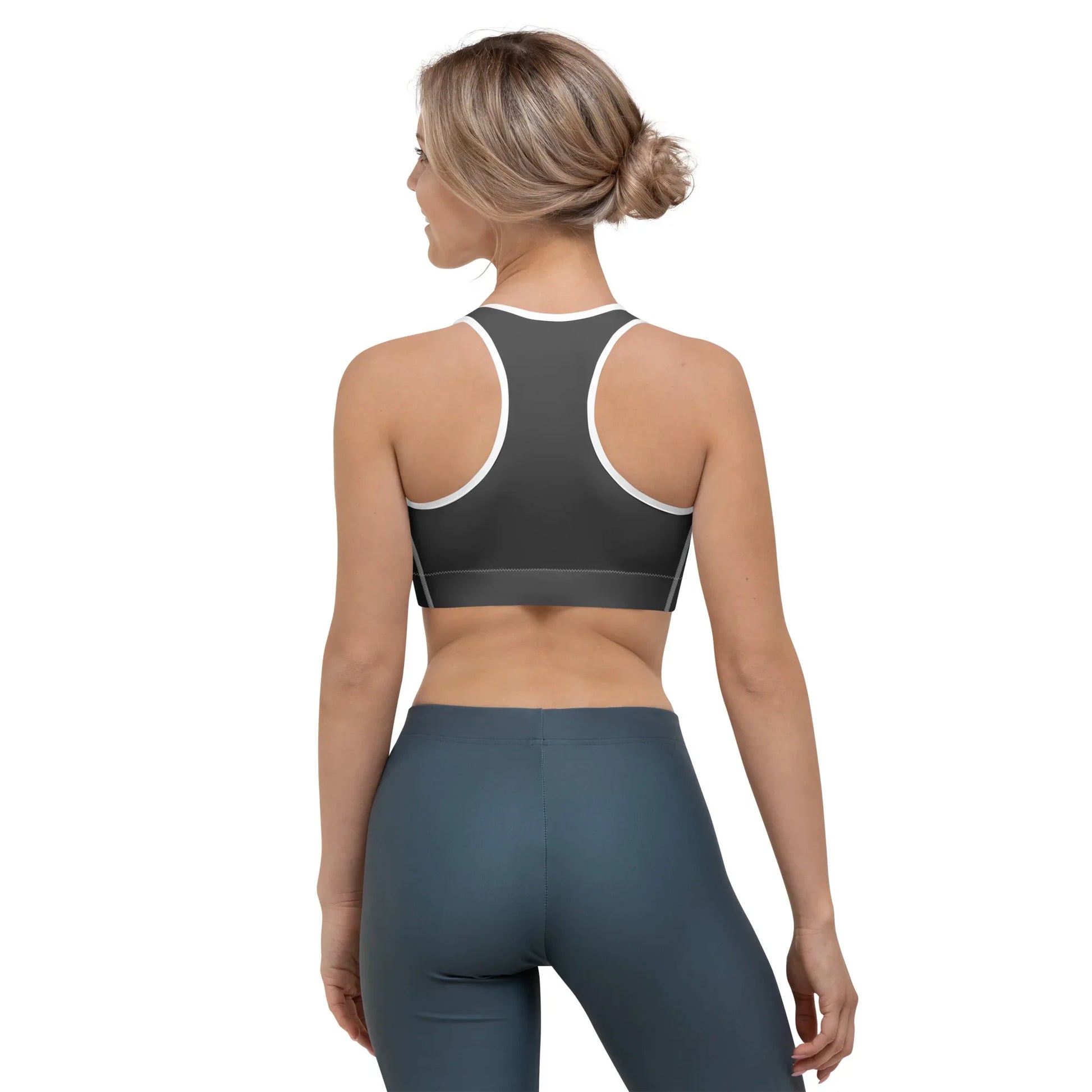 Sports Bra - Charcoal-Gray - AwRans Clothing