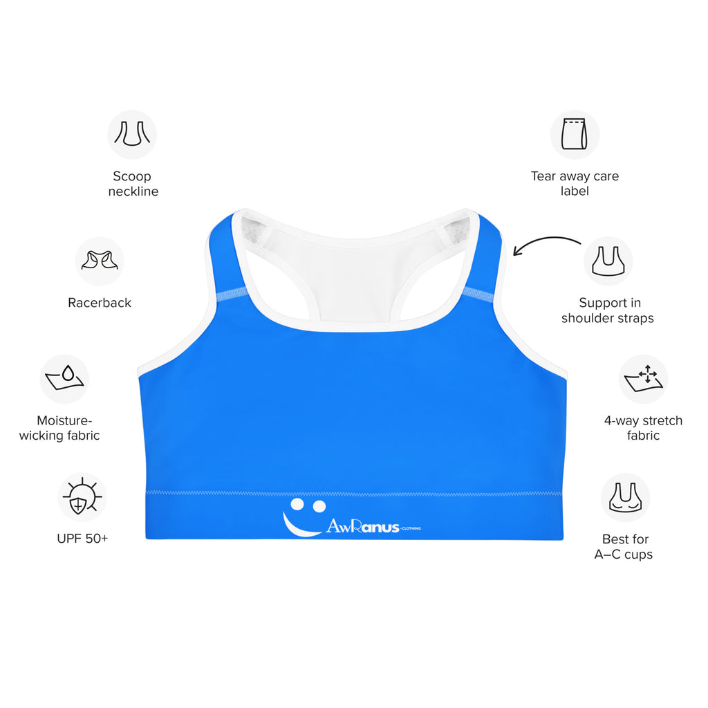 Sports Bra Sports Bra AwRans Clothing all-over-print-sports-bra-white-front-67ebec90ef8ac
