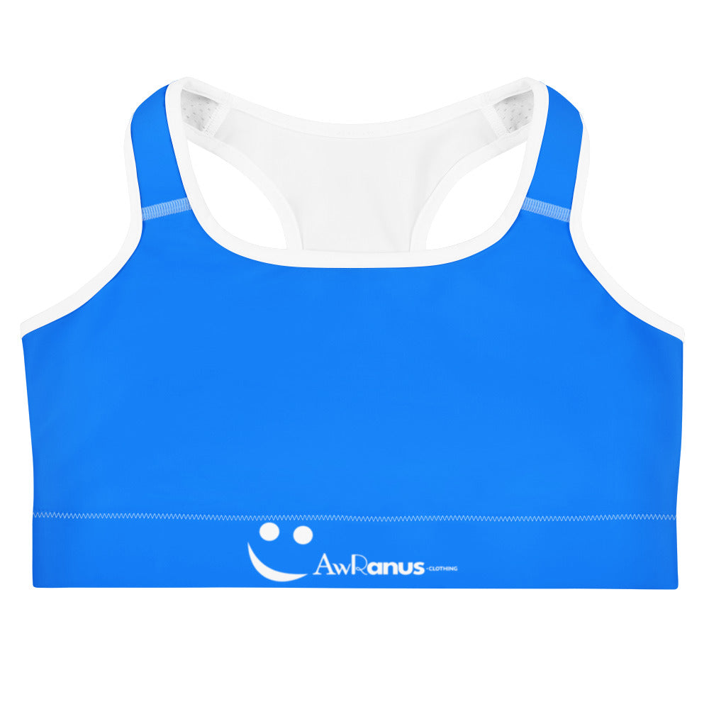 Sports Bra White Sports Bra AwRans Clothing all-over-print-sports-bra-white-front-67ebec90f1a0d