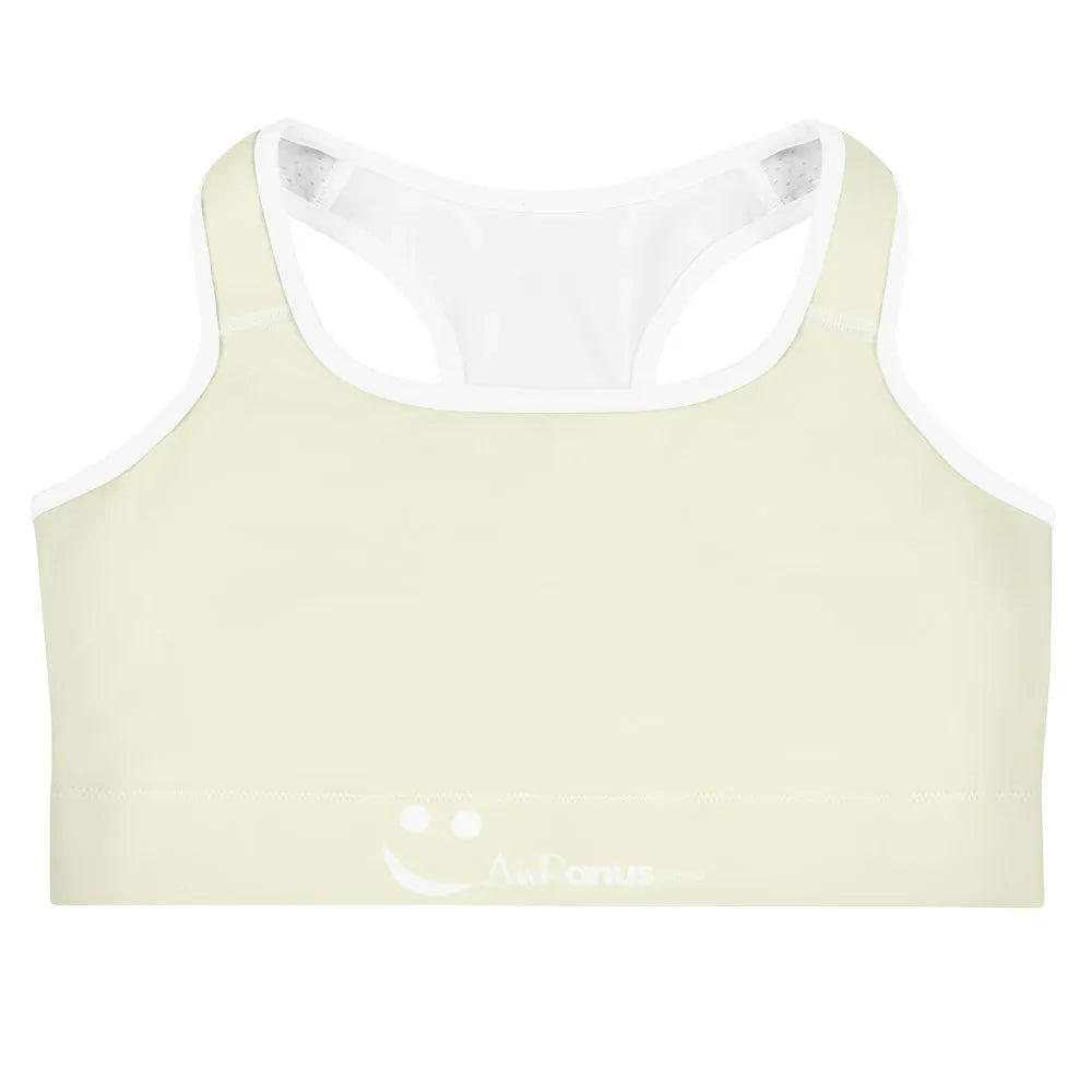 Sports Bra White Sports Bra AwRans Clothing all-over-print-sports-bra-white-front-67ebf3782499f