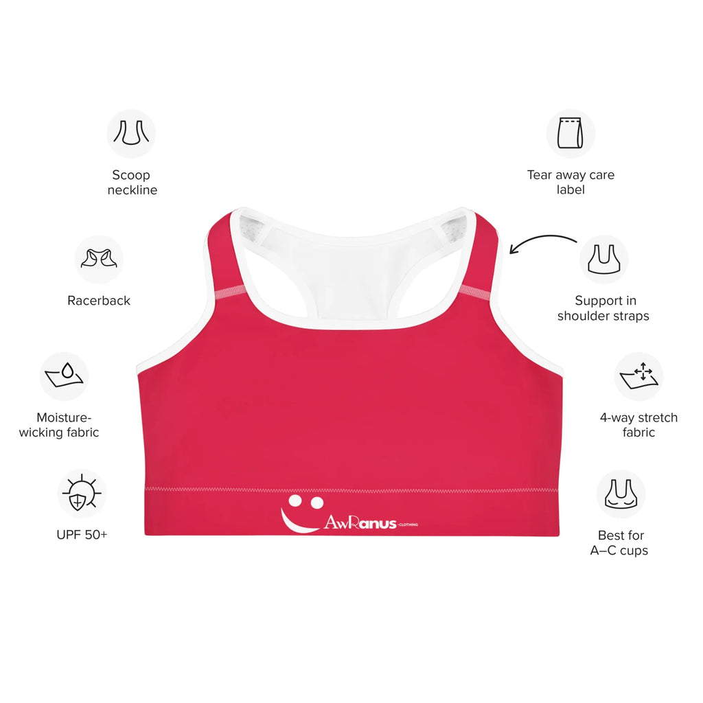 Sports Bra Sports Bra AwRans Clothing all-over-print-sports-bra-white-front-67ebfa5f497f7