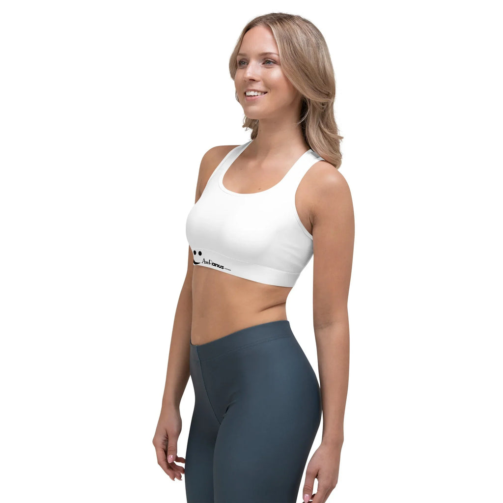 Sports Bra Sports Bra AwRans Clothing all-over-print-sports-bra-white-left-67ebf2f19ba05